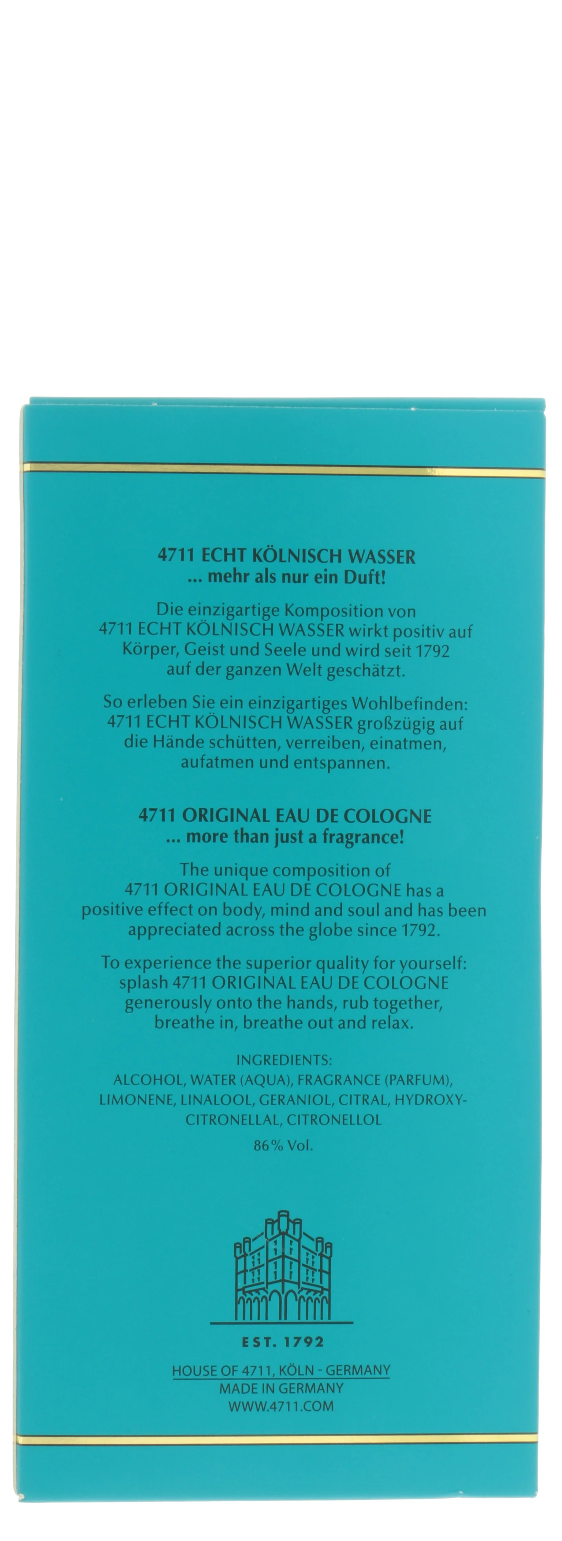 Original Eau de Cologne 100ml - Image 3