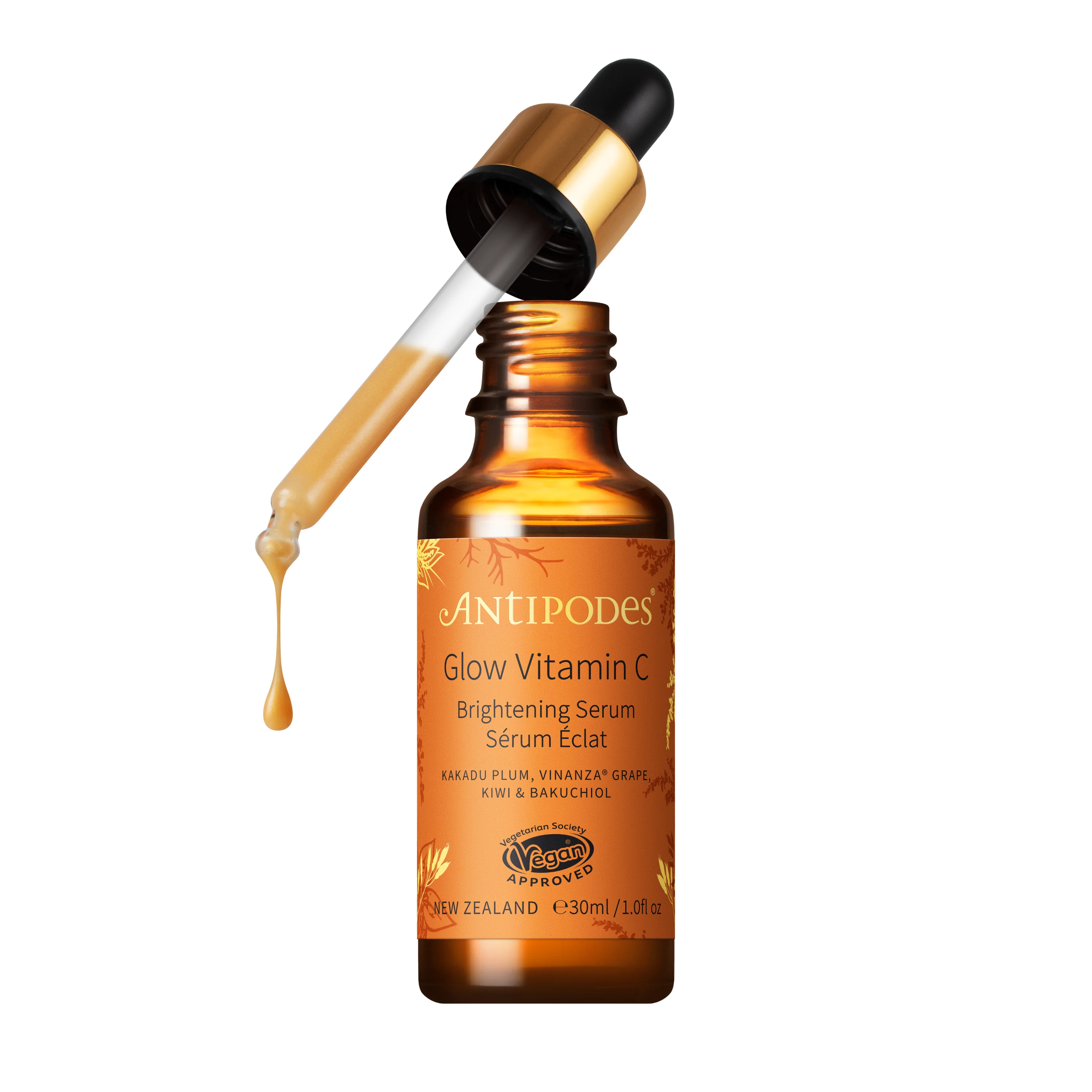 Glow Vitamin C Serum With Plant Hyaluronic Acid 30ml