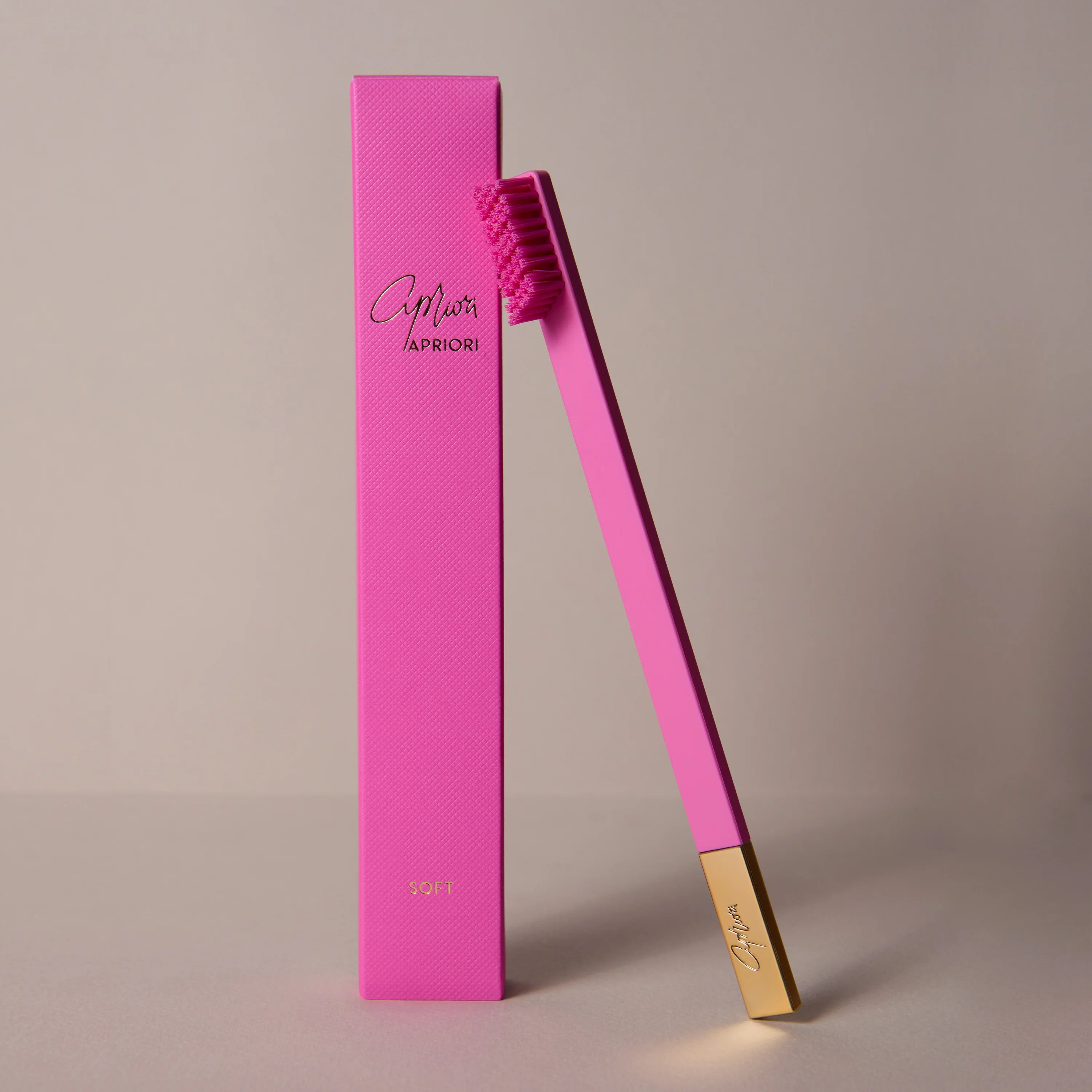 Bubblegum Pink Gold Soft Toothbrush - Image 2