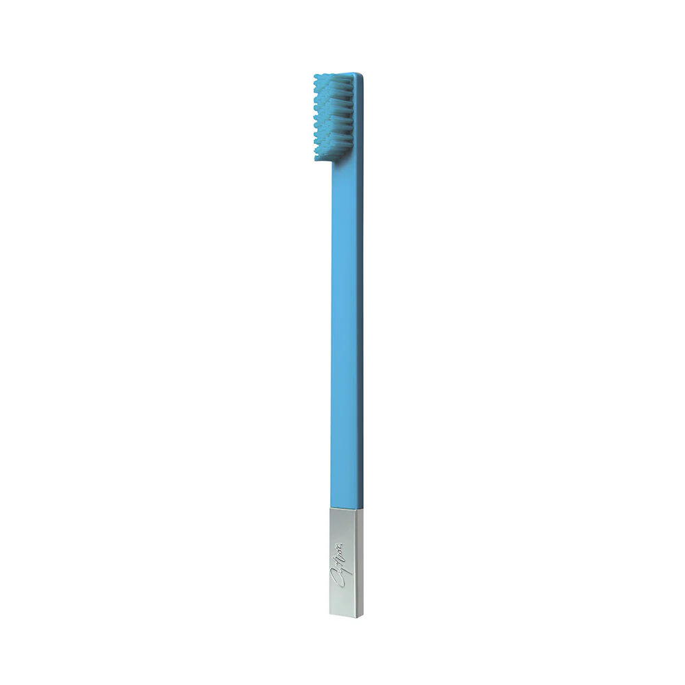 Slim Peaceful Sky Silver Soft Toothbrush - Image 3