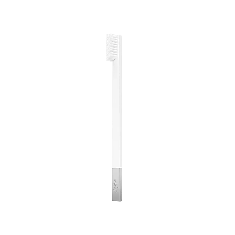 Slim White Silver Medium Toothbrush - Image 3