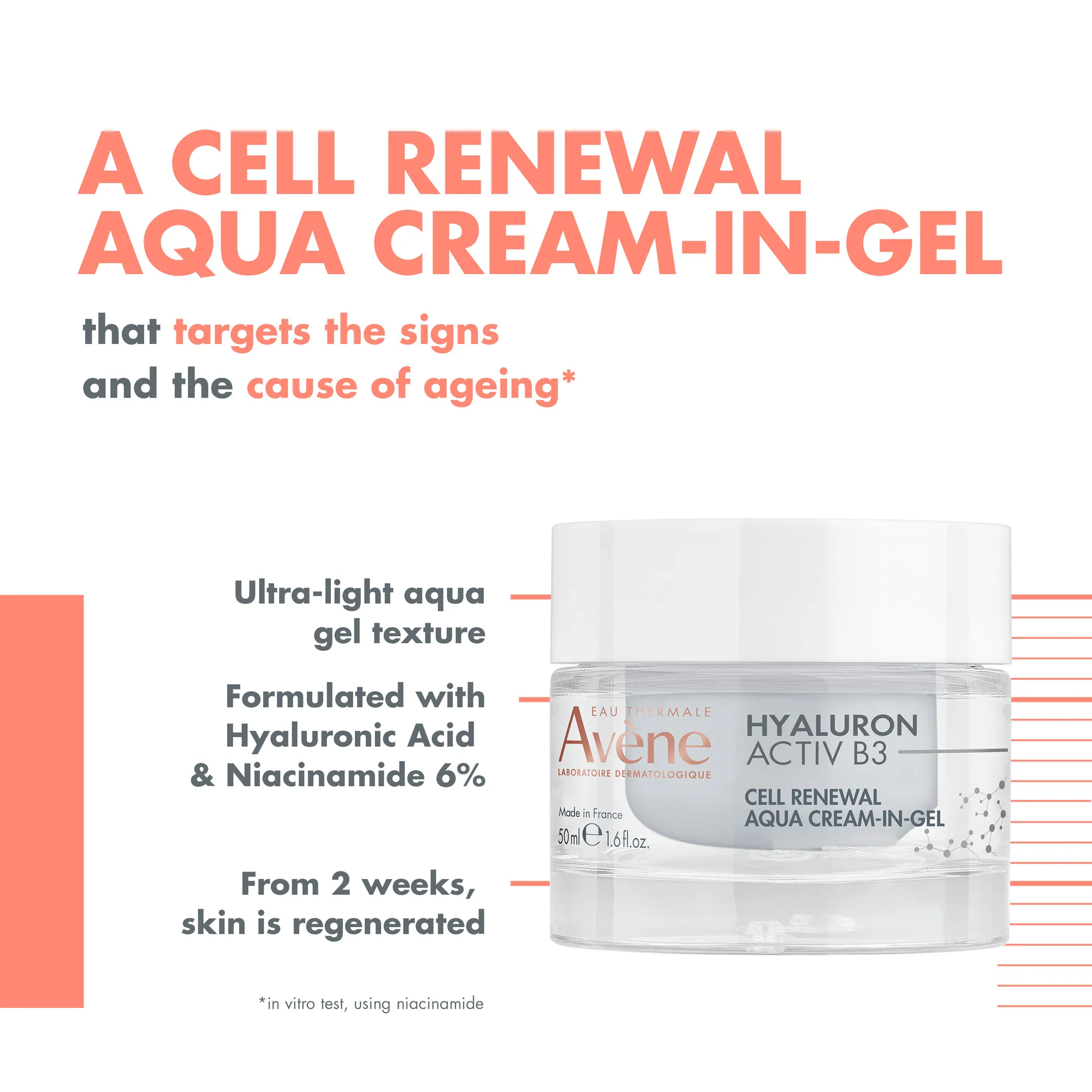Hyaluron Activ B3 Aqua Cream-In-Gel For Ageing Skin 50ml - Image 5