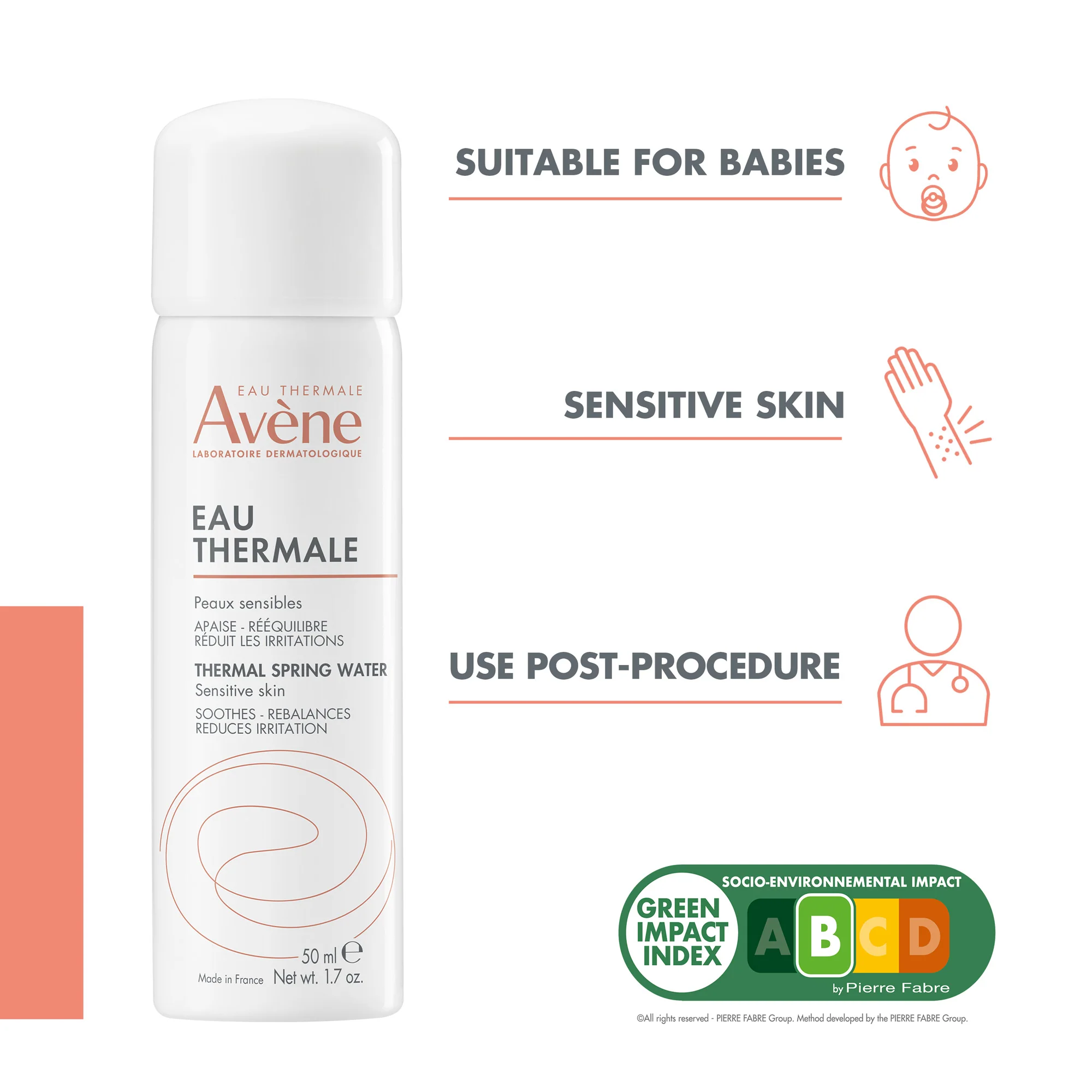 Thermal Spring Water Spray For Sensitive Skin 50ml - Image 4