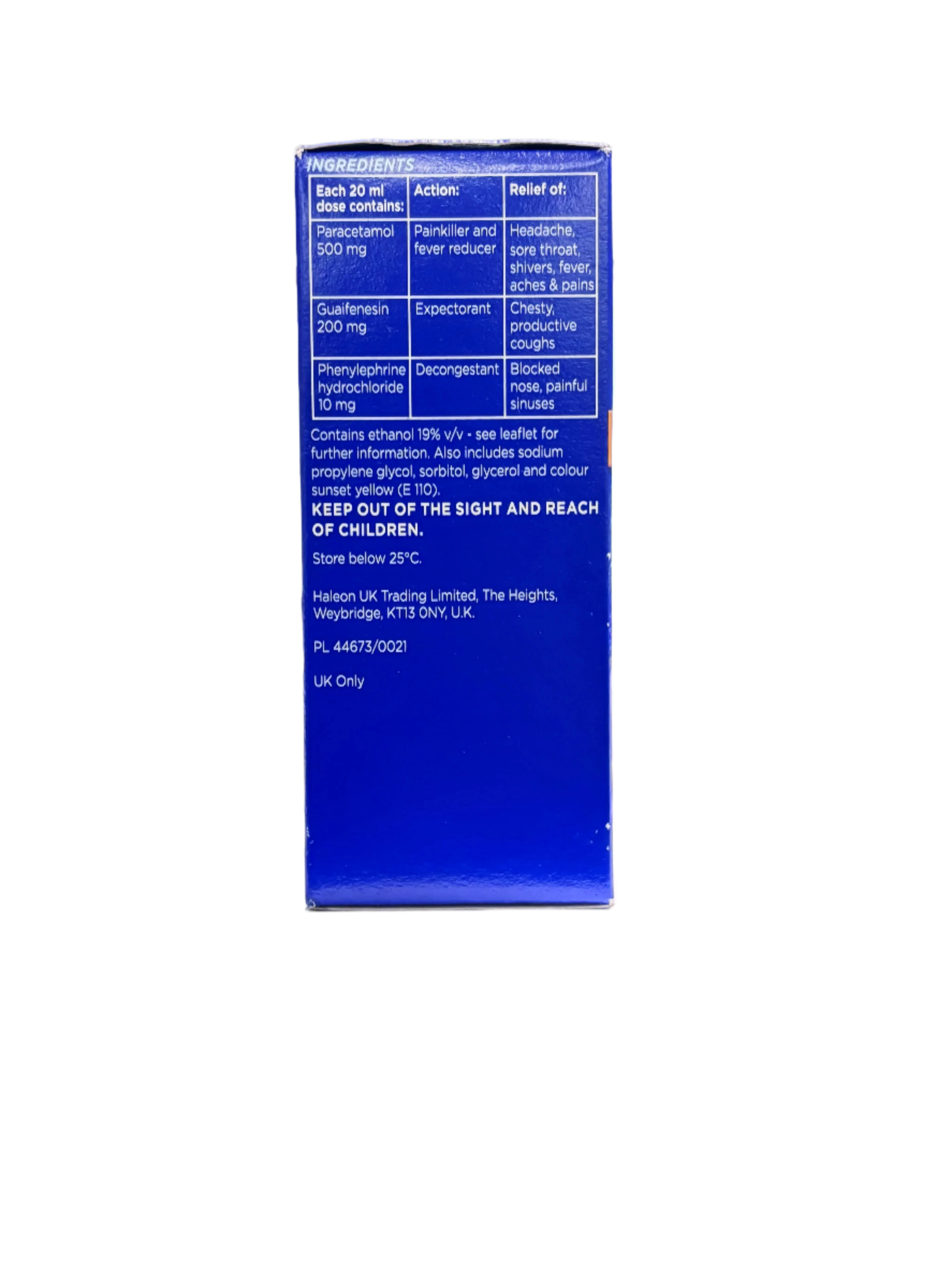 All In One Cough Cold & Flu Liquid 160ml - Image 3