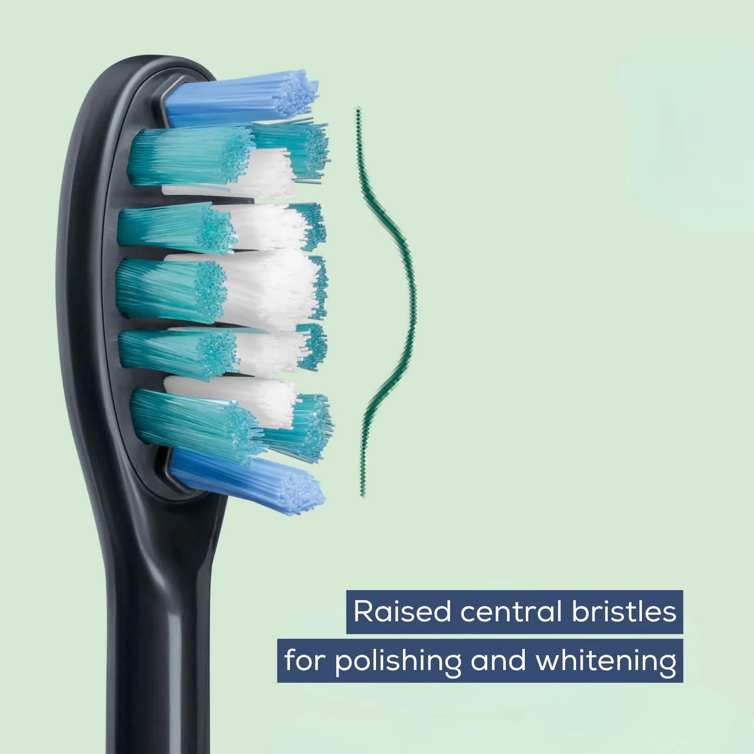 Premium Whiten Green Planet Brush Head For SC50 x4 - Image 3