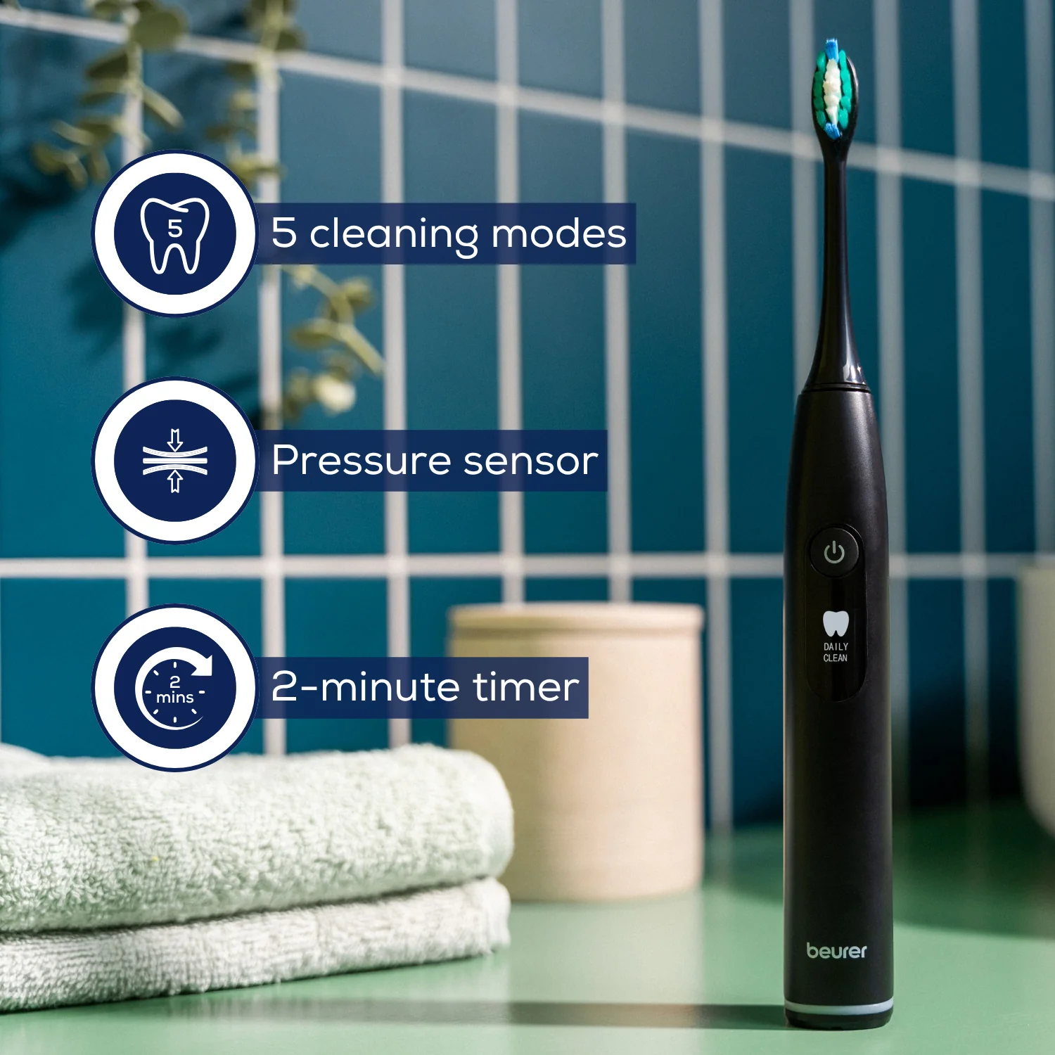 SC 50 Electric Sonic Toothbrush Midnight Ink 1 Unit - Image 5