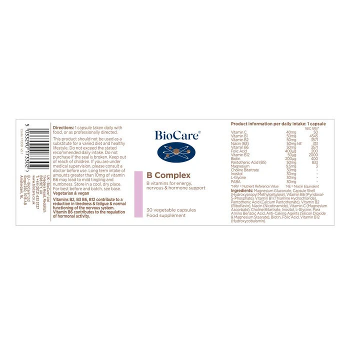 B Complex 30 capsules - Image 2
