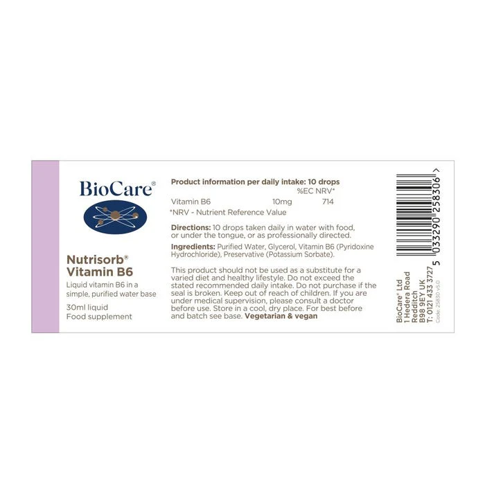 Vitasorb® Vitamin B6 30ml - Image 3