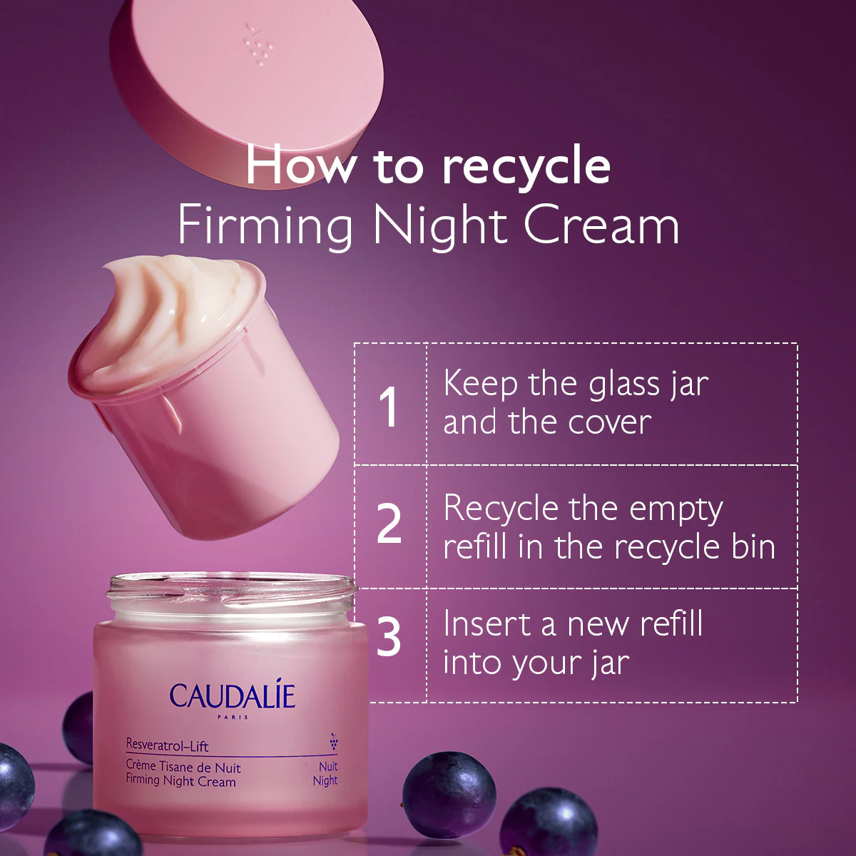 Resveratrol Lift Night Cream Refill 50ml - Image 4