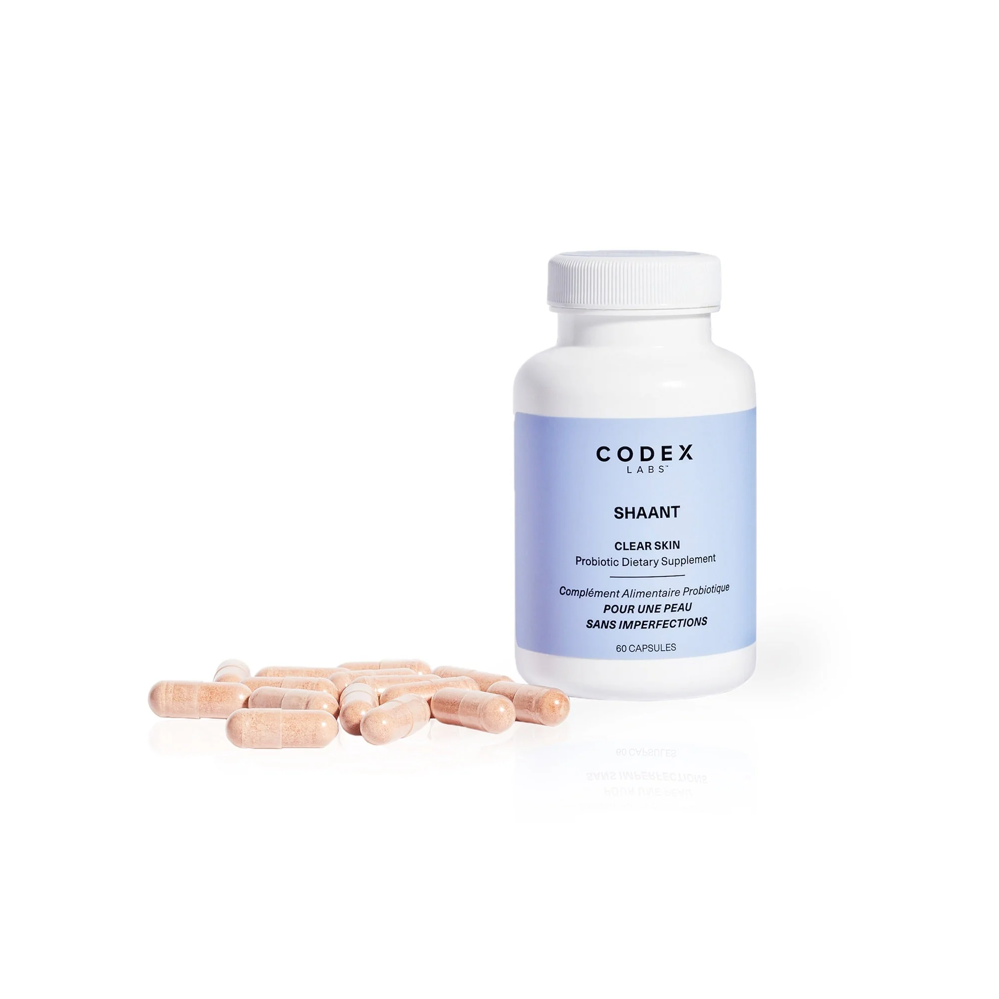 Shaant Clear Skin Probiotic Supplement Capsules 60 Capsules - Image 3