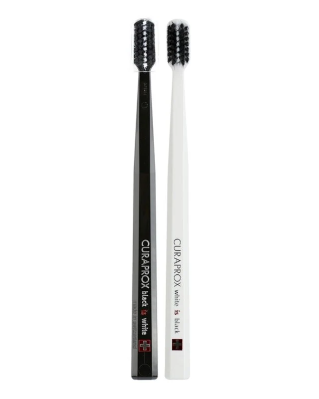 Black Is White Duo Toothbrushes