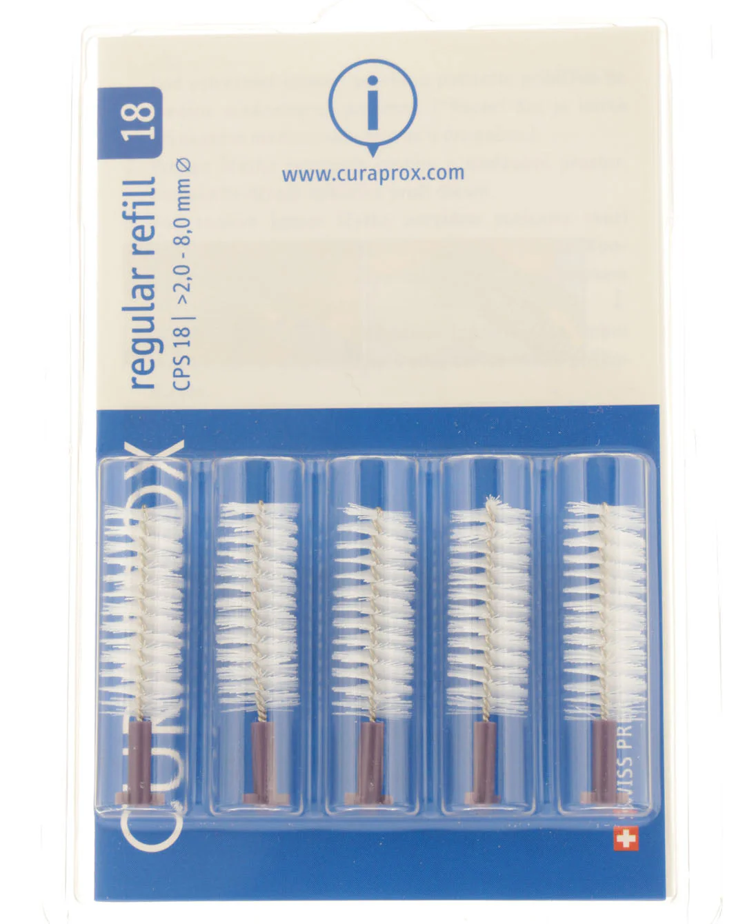 CPS 18 Interdental Tip Refills 2.0 - 8.0mm Violet 5 items