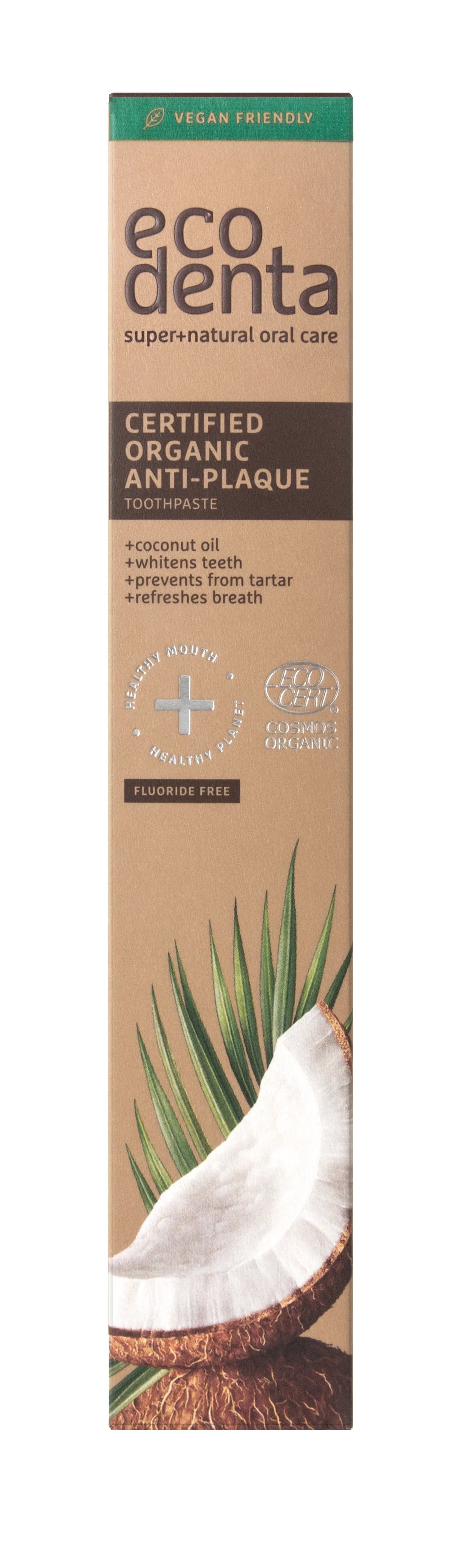 Organic Anti-Plaque Toothpaste With Coconut Oil 75ml - Image 2