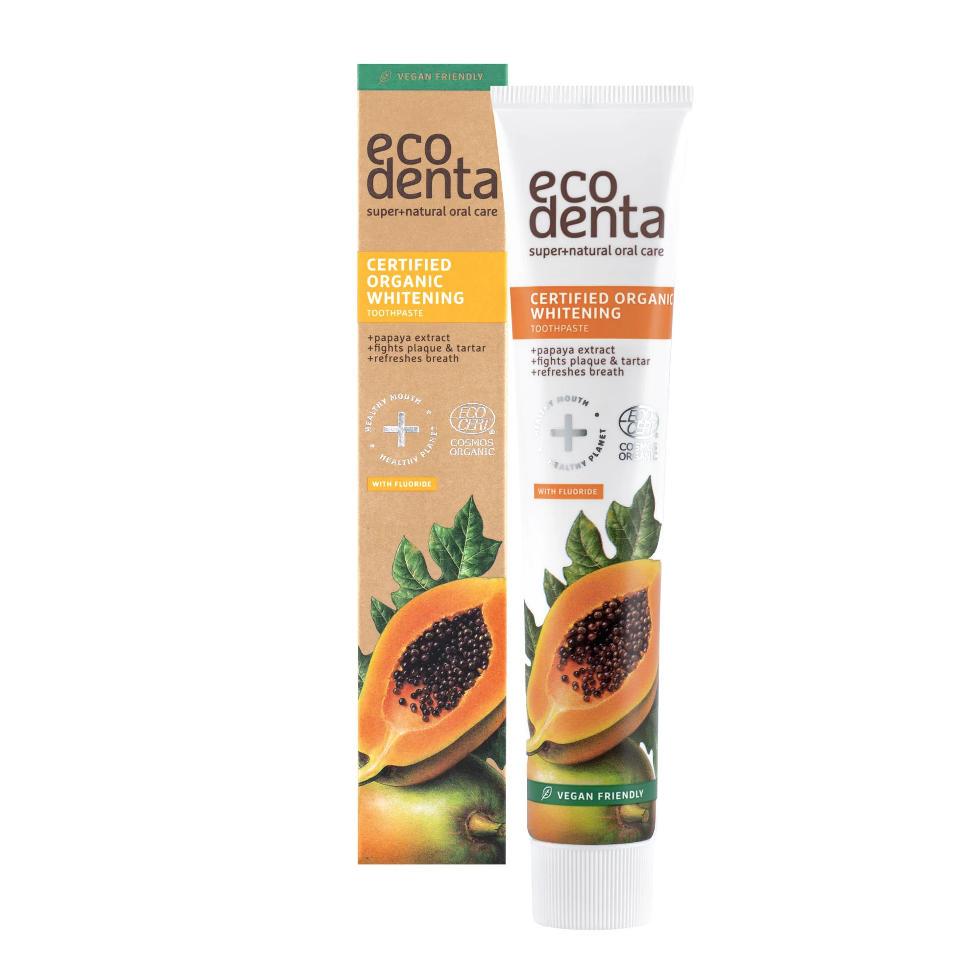 Organic Whitening Toothpaste With Papaya Extract 75ml