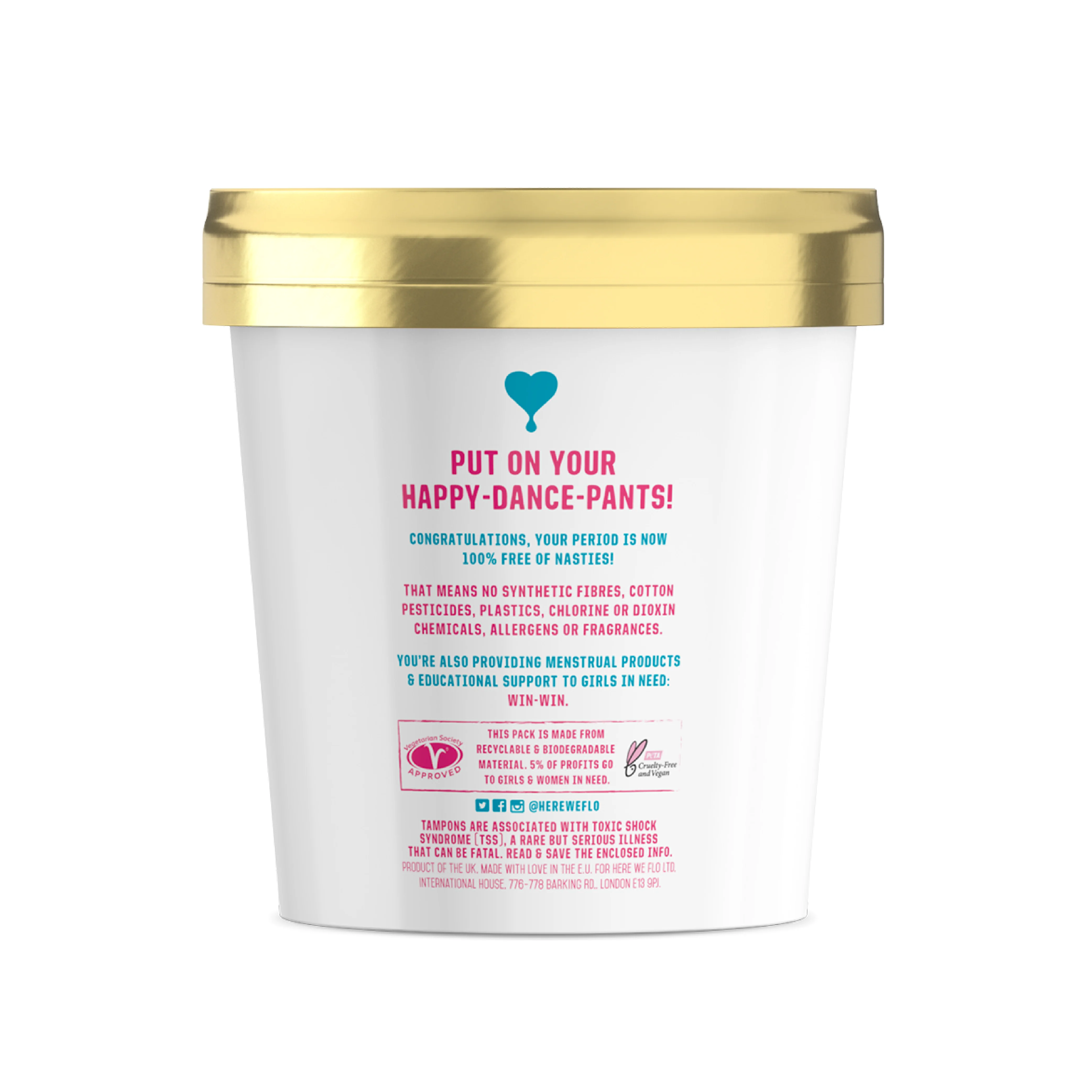 Organic Non-Applicator Tampon Pack - Combo Of Regular & Super 16 Units - Image 3