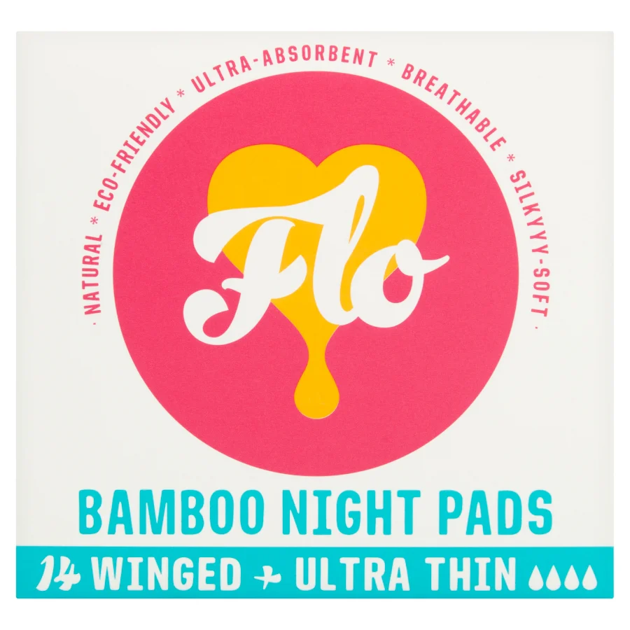Winged + Ultra Thin Bamboo Night Pads 14 pads