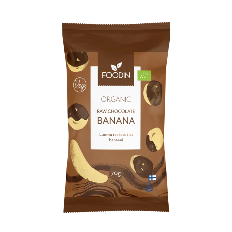 Organic Raw Chocolate Coated Banana 70g