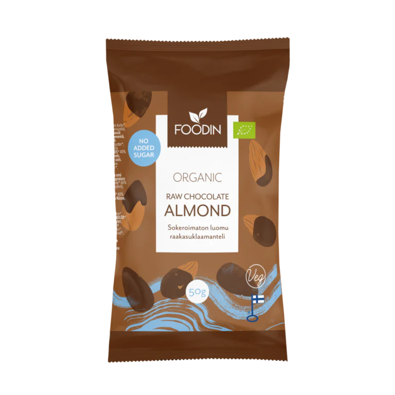 Organic Raw Chocolate No Added Sugar Almond 50g