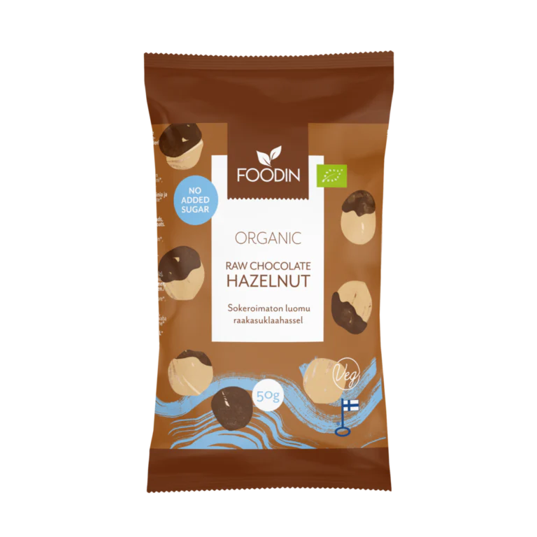 Organic Raw Chocolate No Added Sugar Hazelnut 50g