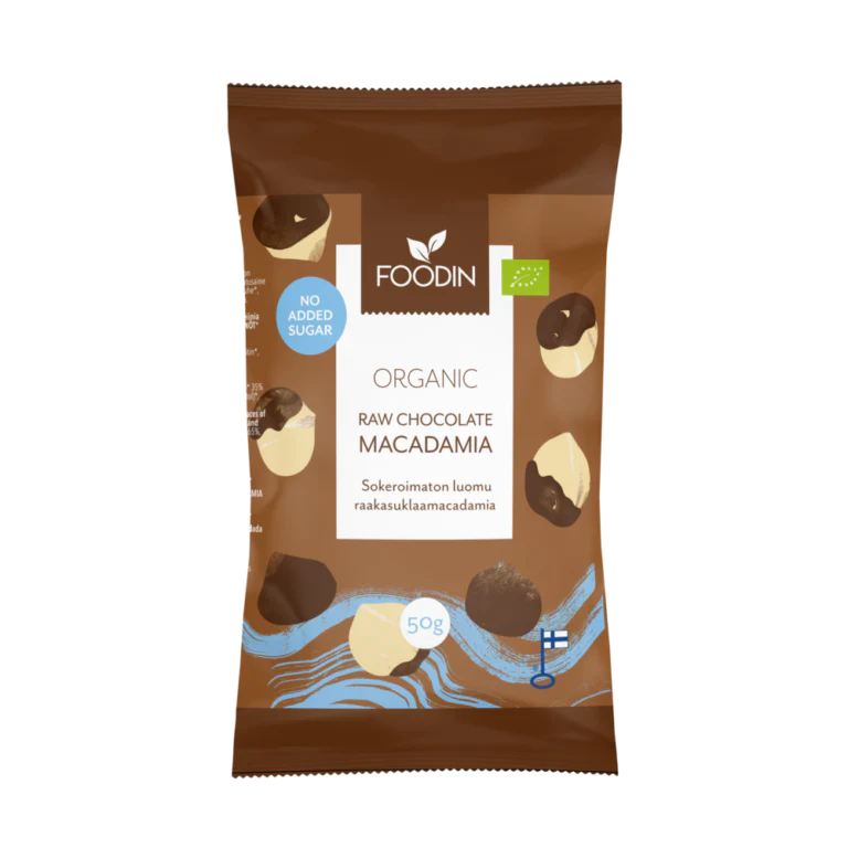 Organic Raw Chocolate No Added Sugar Macadamia 50g