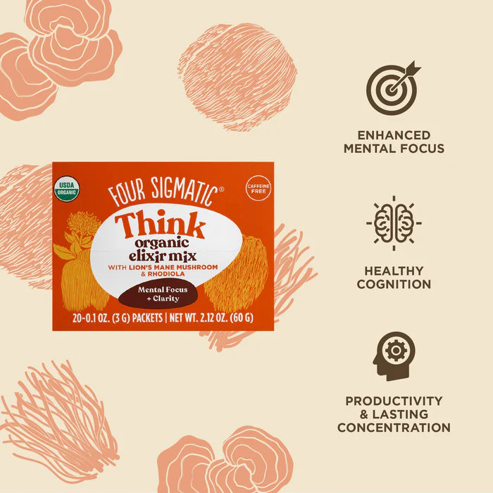 Think Organic Elixir Mix With Lion's Mane 20 sachets - Image 3