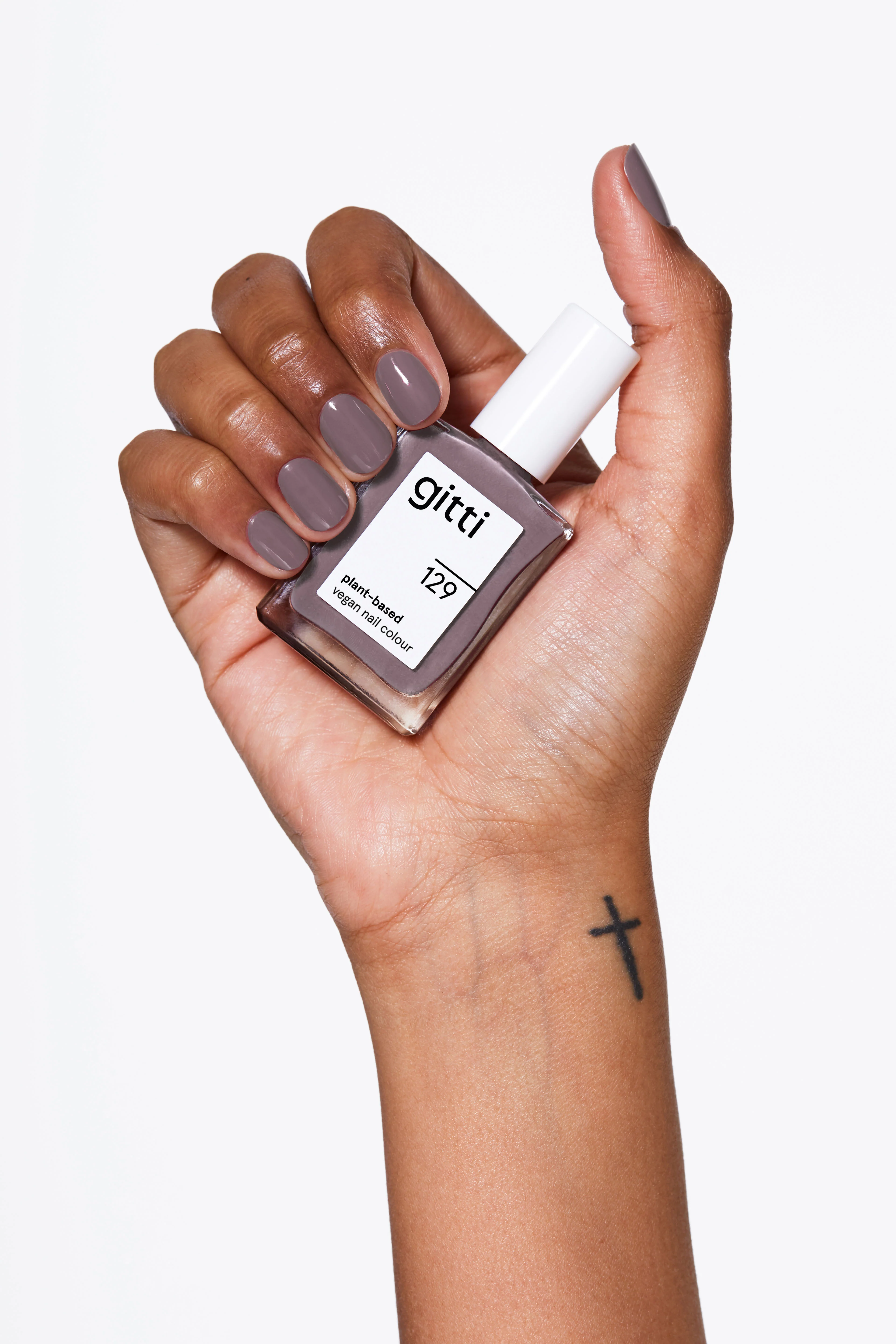 Nail Varnish 129 Purple Grey 15ml - Image 4
