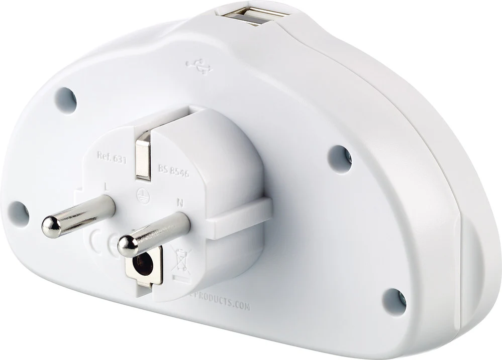 World-EU Adaptor Duo + USB - Image 3