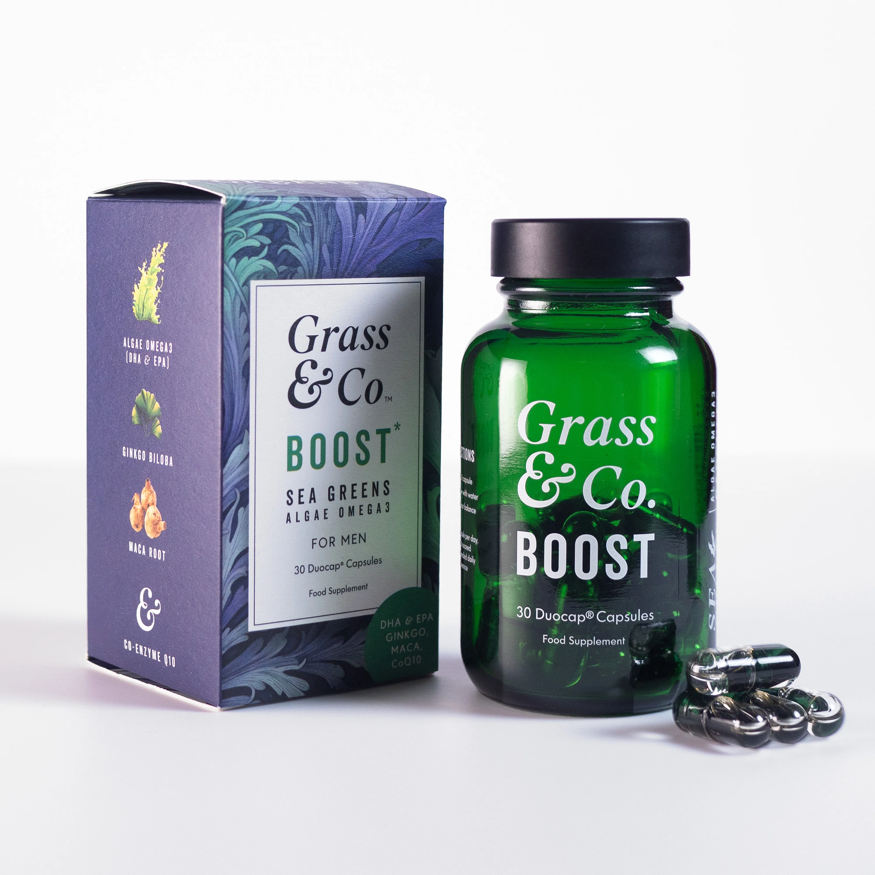 Boost Vegan Omega Sea Greens For Men Capsules 30 Capsule - Image 2