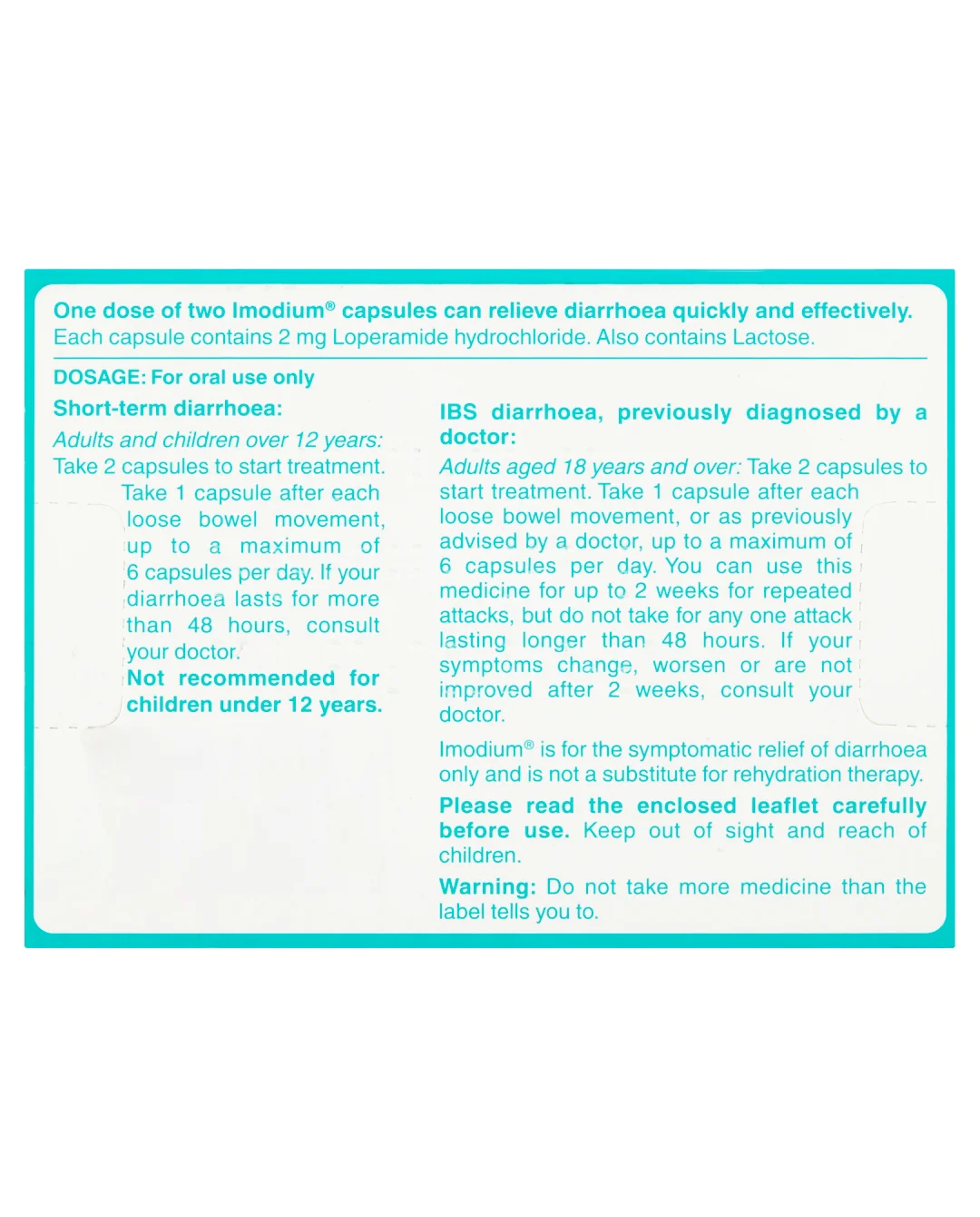Original Capsules for relief from diarrhoea 6 capsules - Image 2