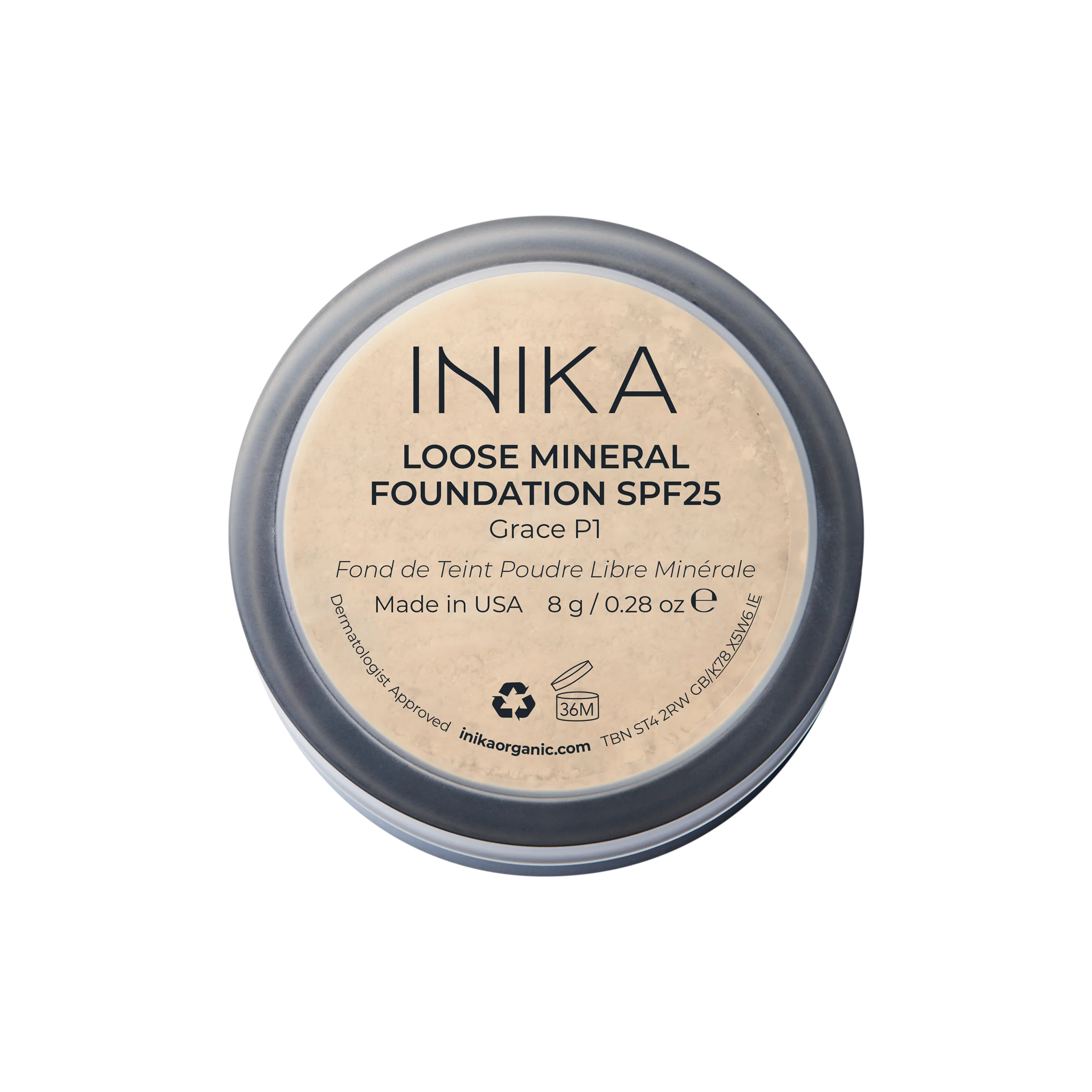Loose Mineral Foundation SPF-25 - Grace 8g