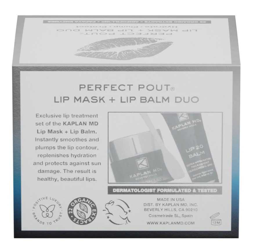 Perfect Pout Duo - Mini Lip Mask + Lip Balm Set In Crystal Clear - Image 3