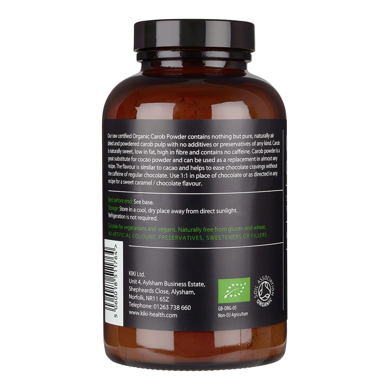 Organic Carob Powder 185g - Image 2