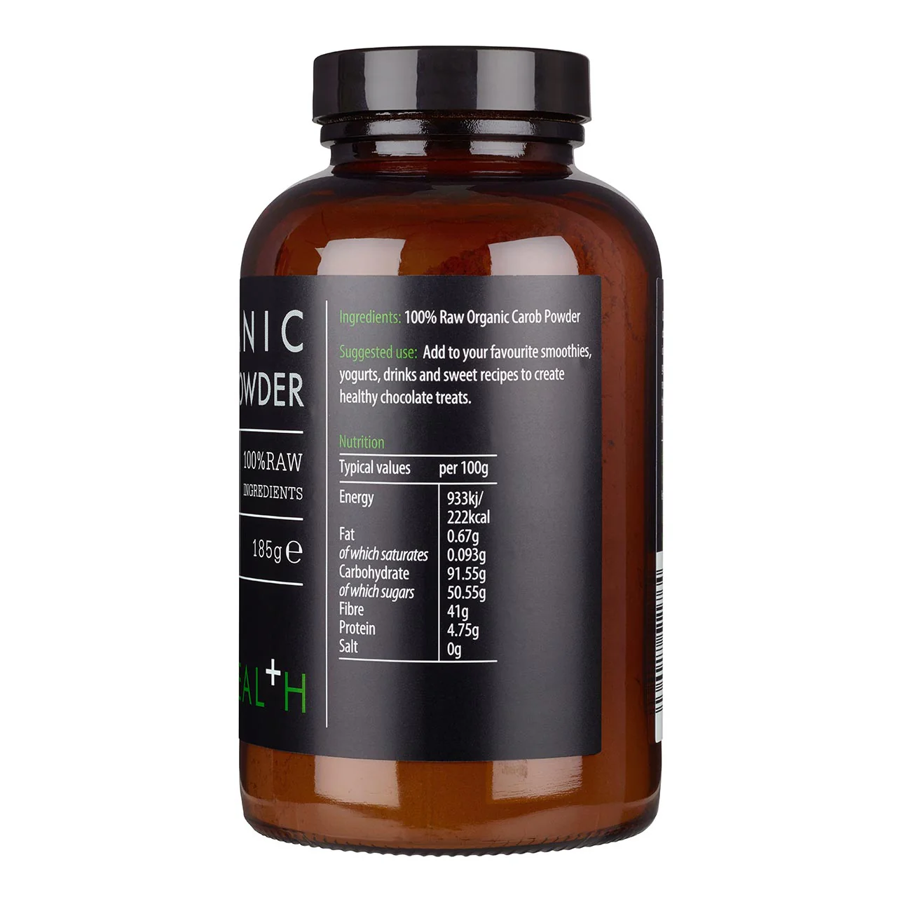 Organic Carob Powder 185g - Image 3