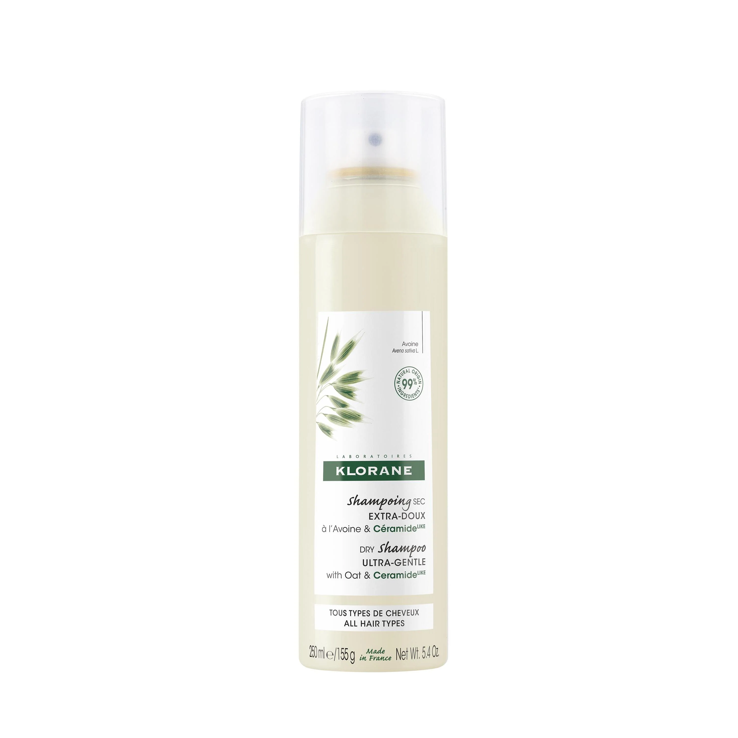 Ultra-Gentle Dry Shampoo - All Hair Types - with Oat & Ceramide 250ml
