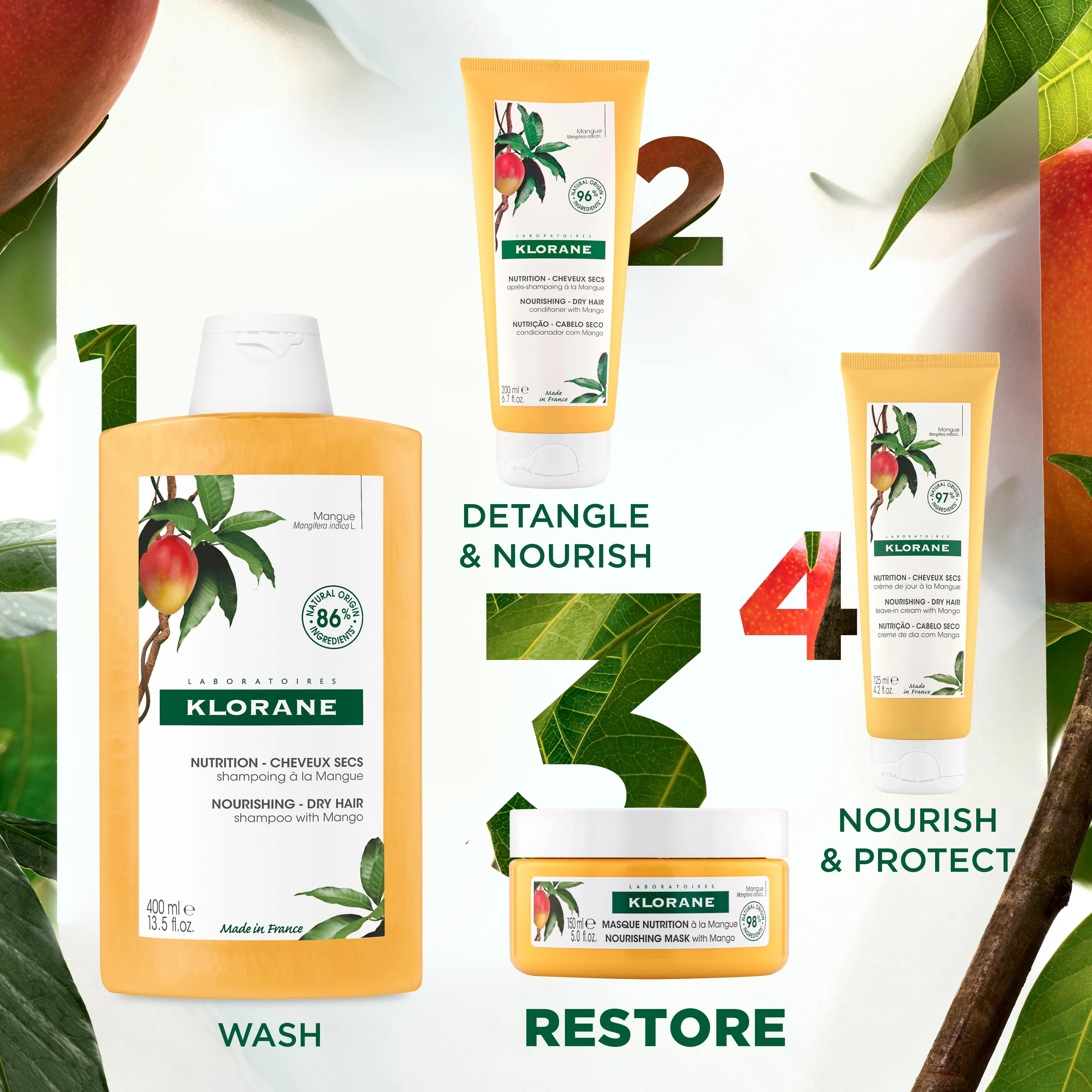 Nourishing Mask with Mango for Dry Hair 150ml - Image 6