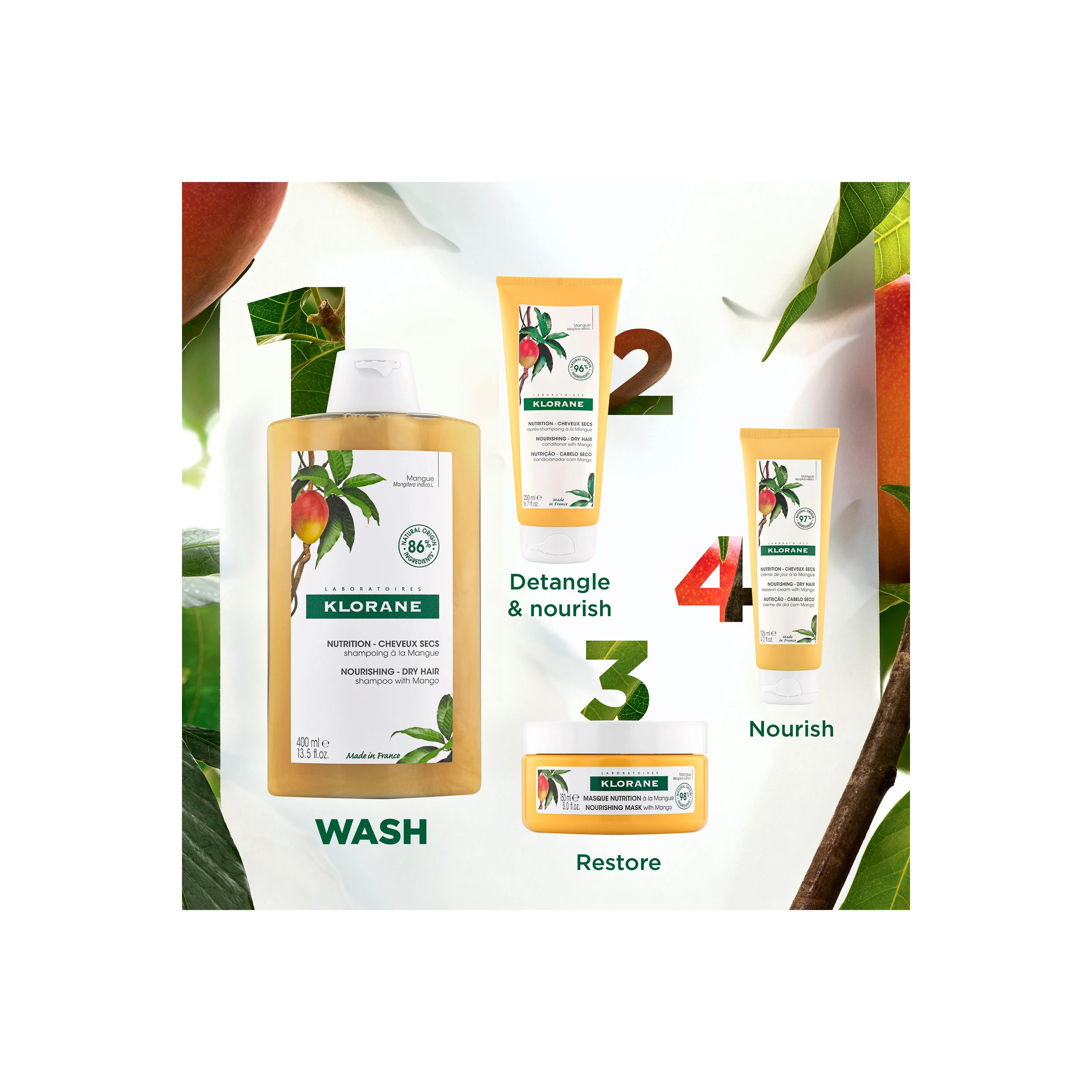 Nourishing Shampoo With Mango 400ml - Image 2