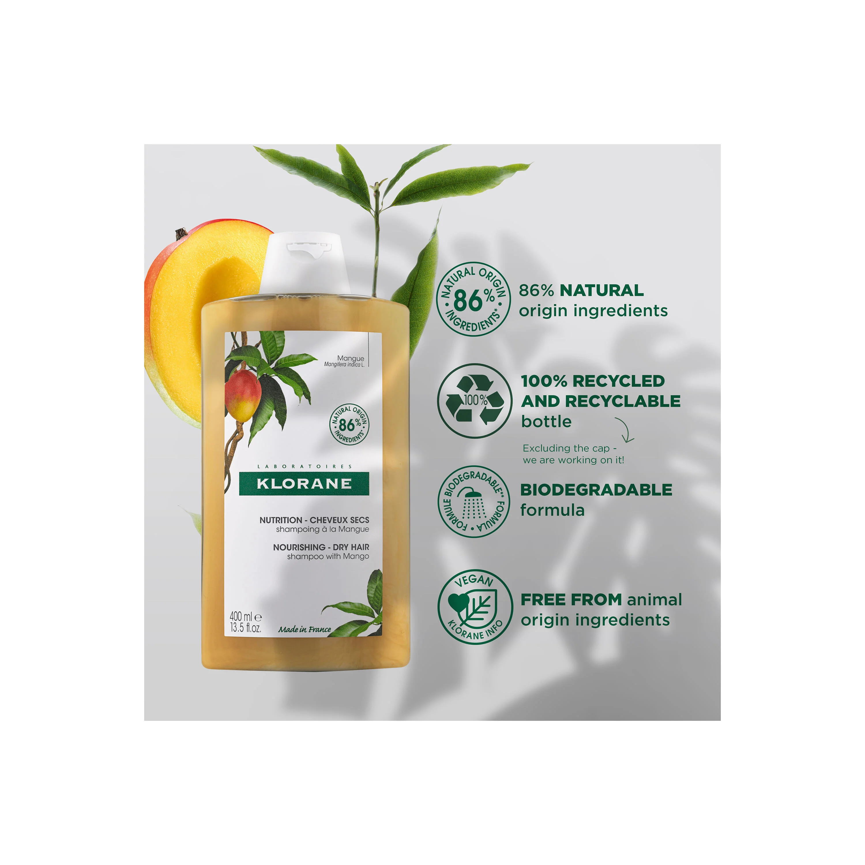 Nourishing Shampoo With Mango 400ml - Image 3