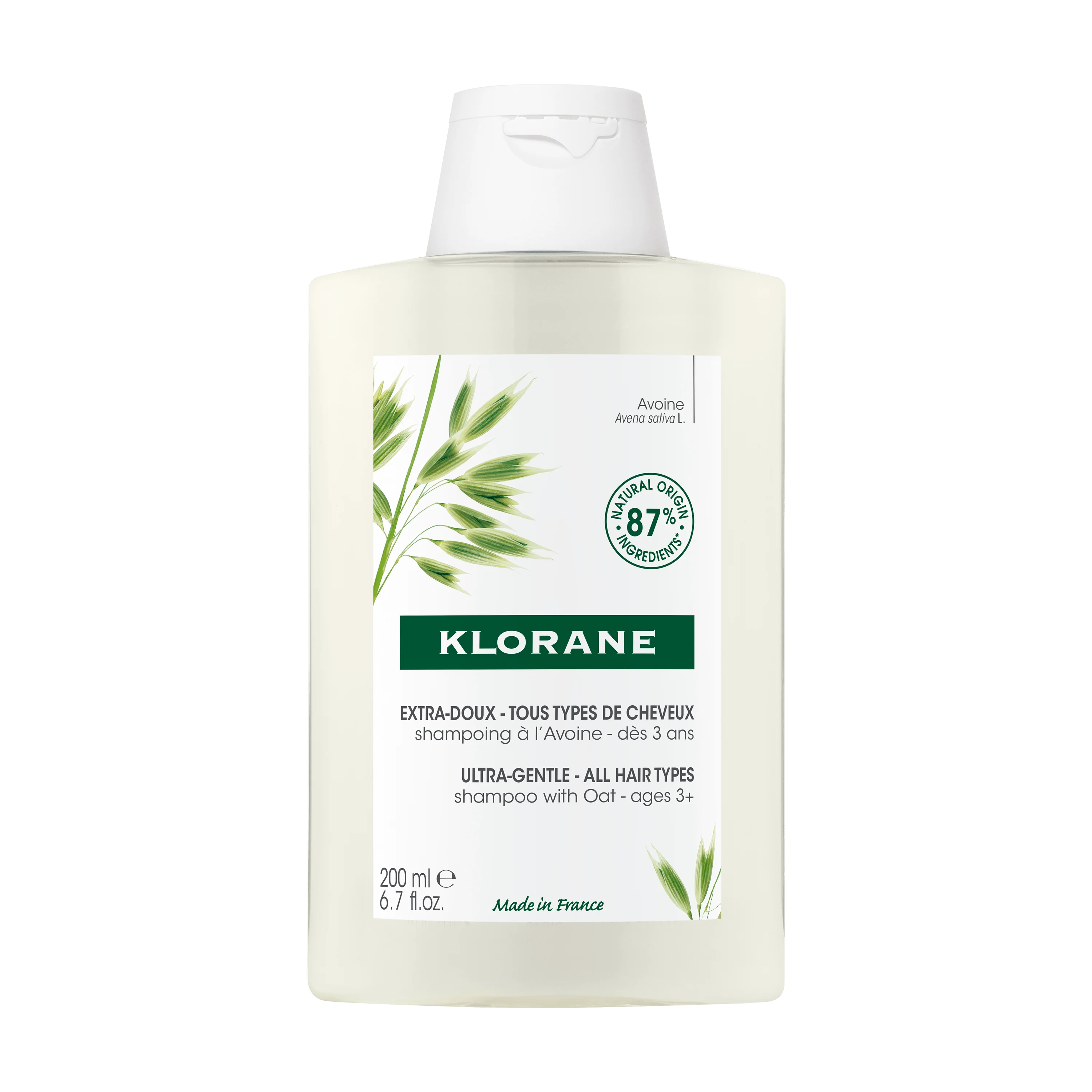 Softening Shampoo With Organic Oat Milk 200ml