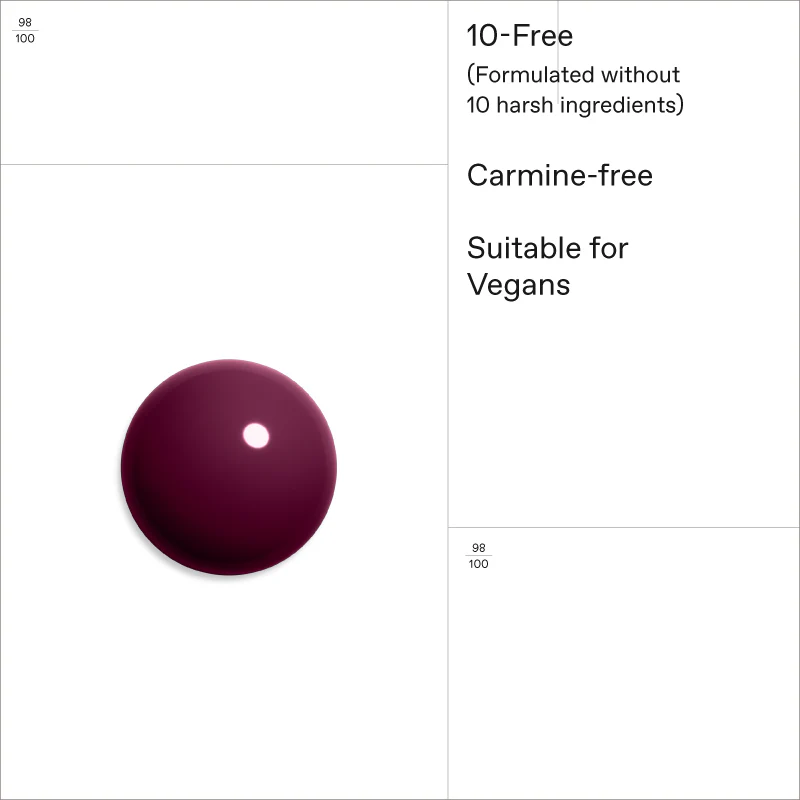 No No Nail Polish 59 Burgundy Red 11ml - Image 3