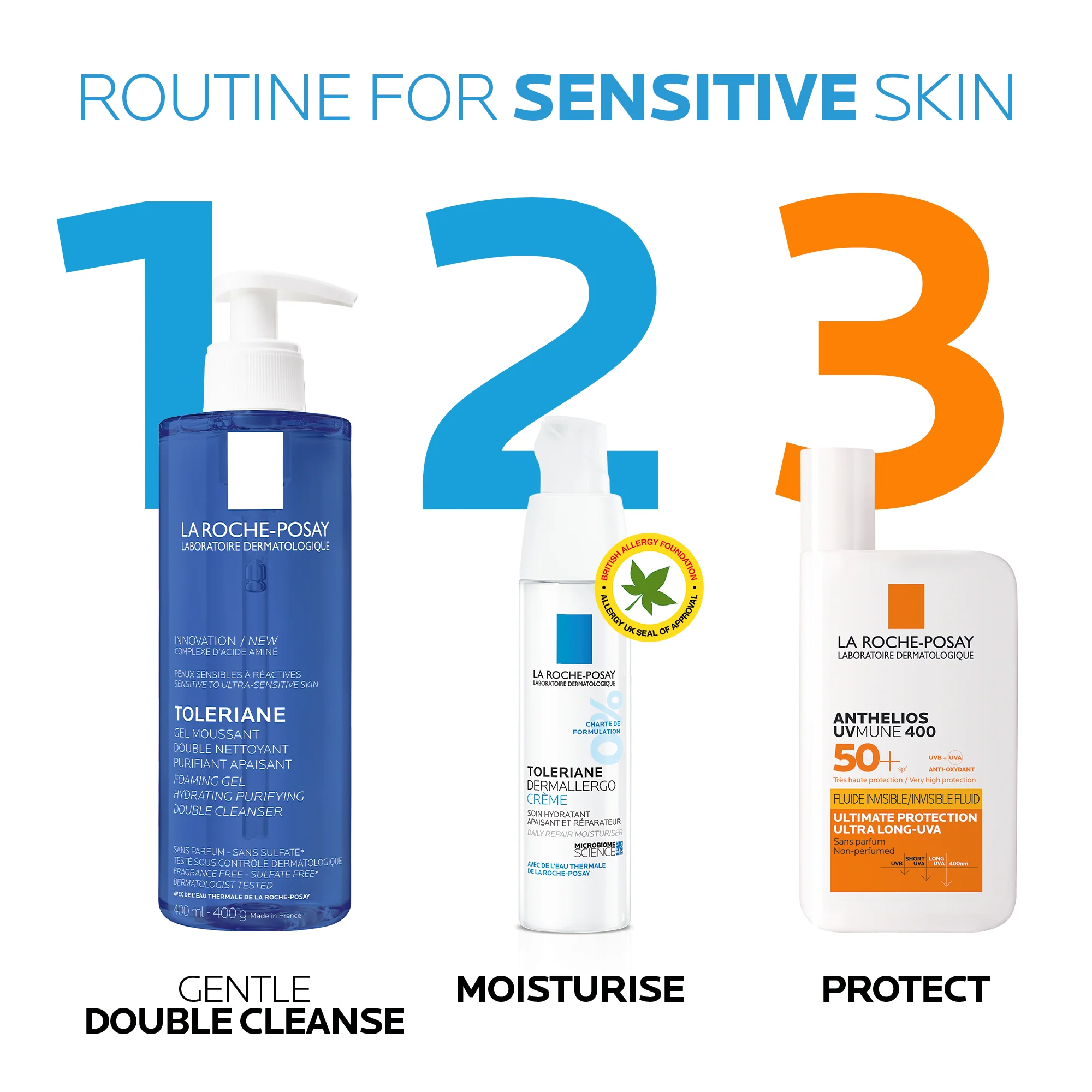 Toleriane Gel To Foam Double Cleanser 400ml - Image 4