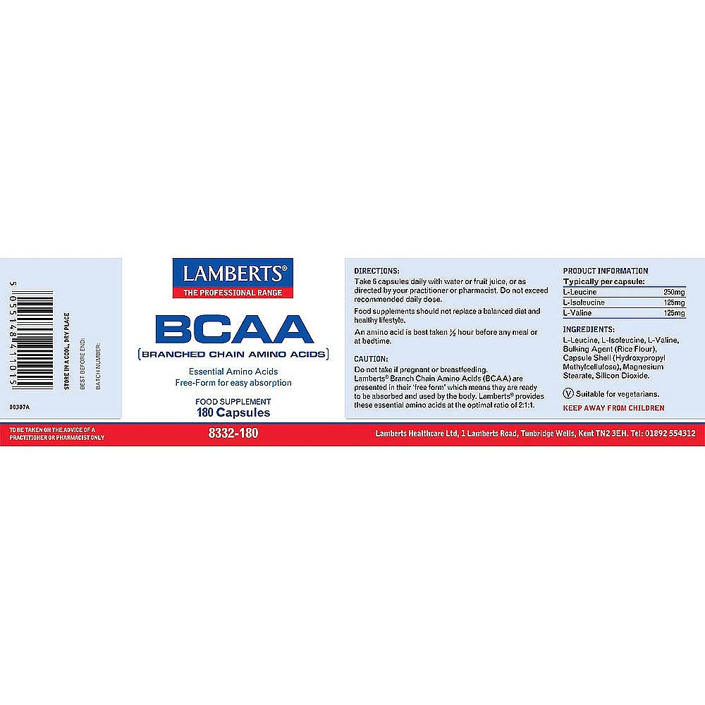 BCAA (Branch Chain Amino Acids) 180 capsules - Image 2