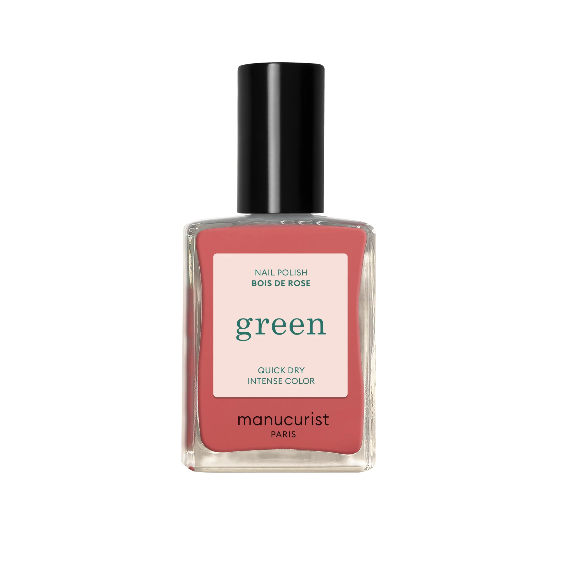 Green Natural Nail Polish Bois De Rose 15ml