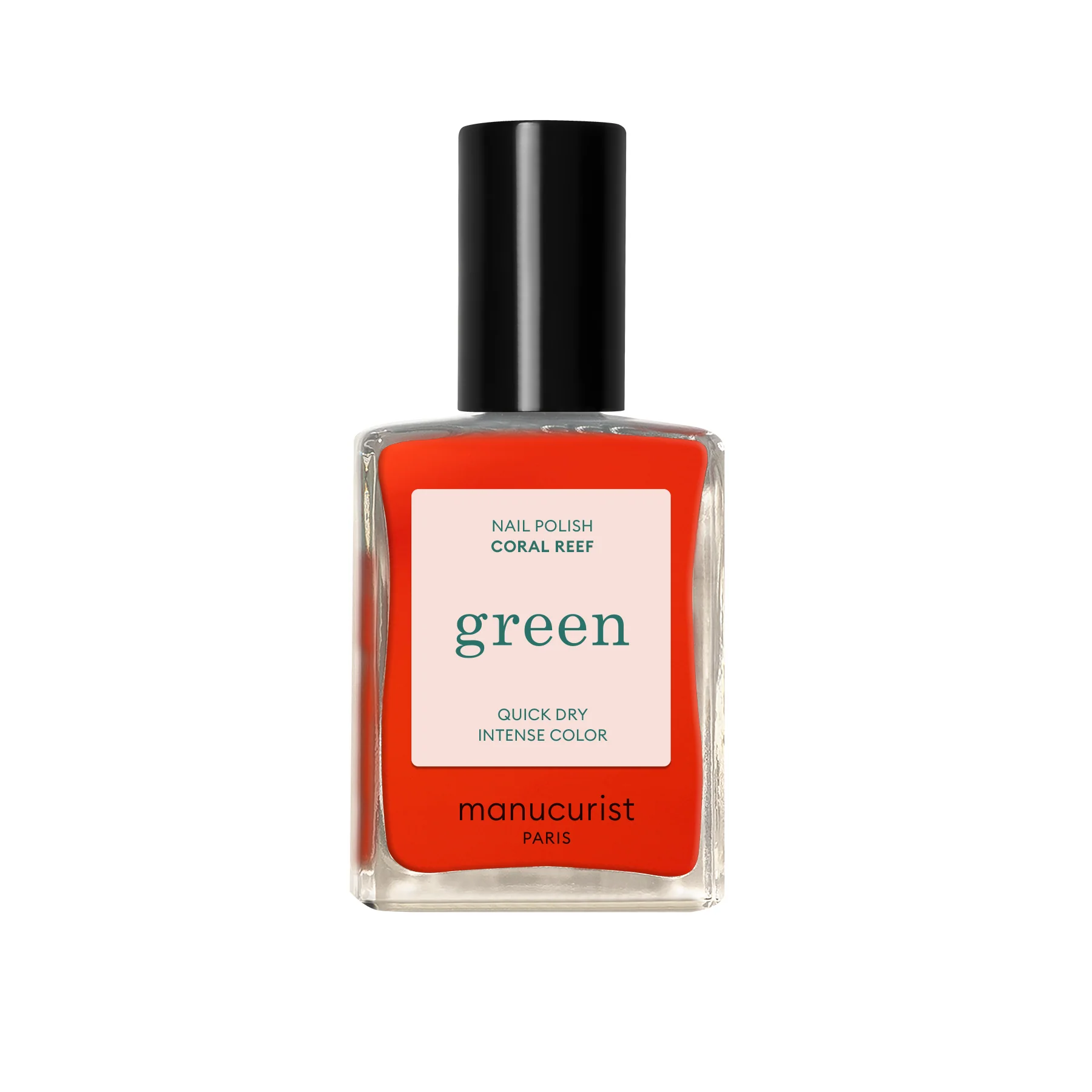 Green Natural Nail Polish Coral Reef 15ml