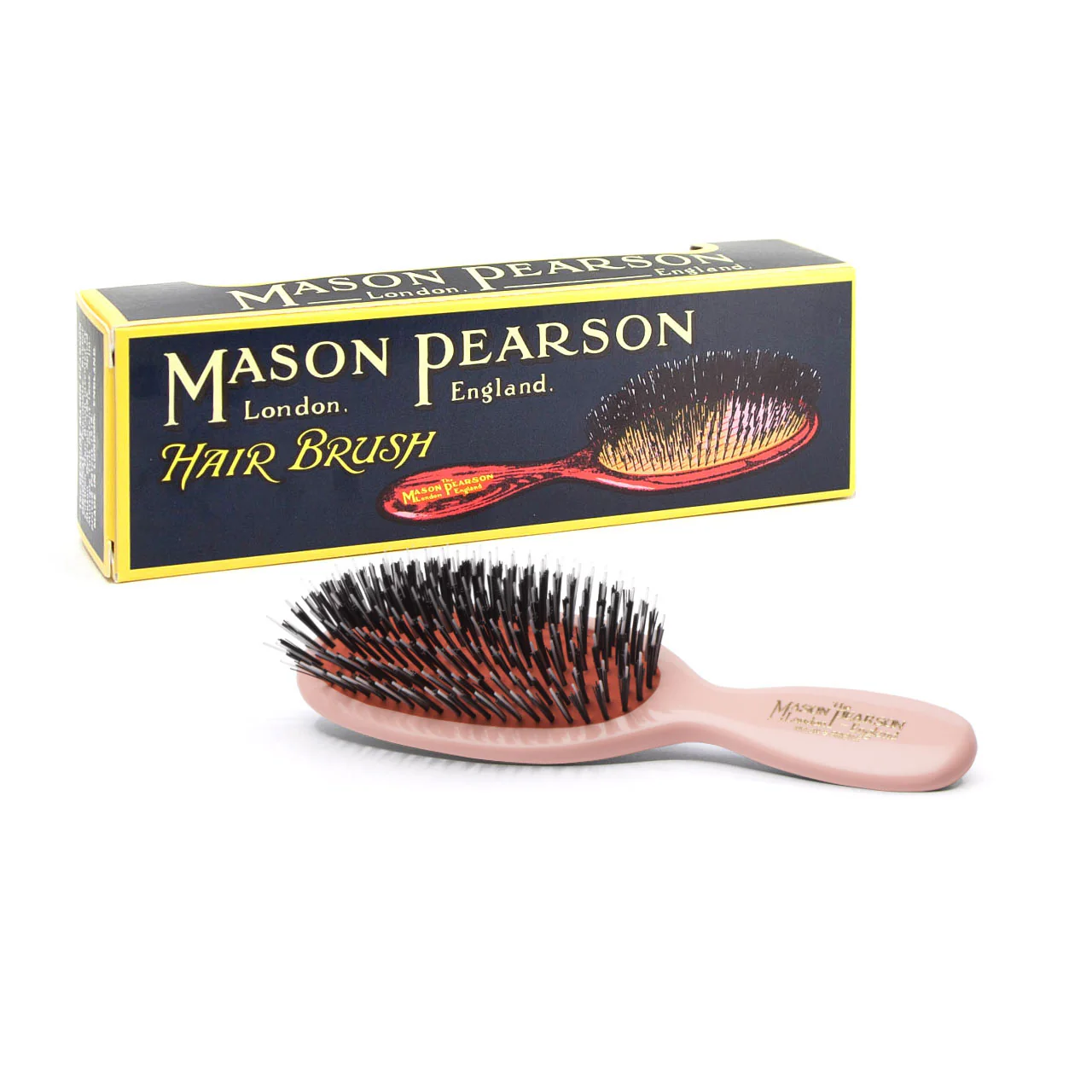 Pocket Bristle Nylon Pink Hairbrush BN4 - Image 2