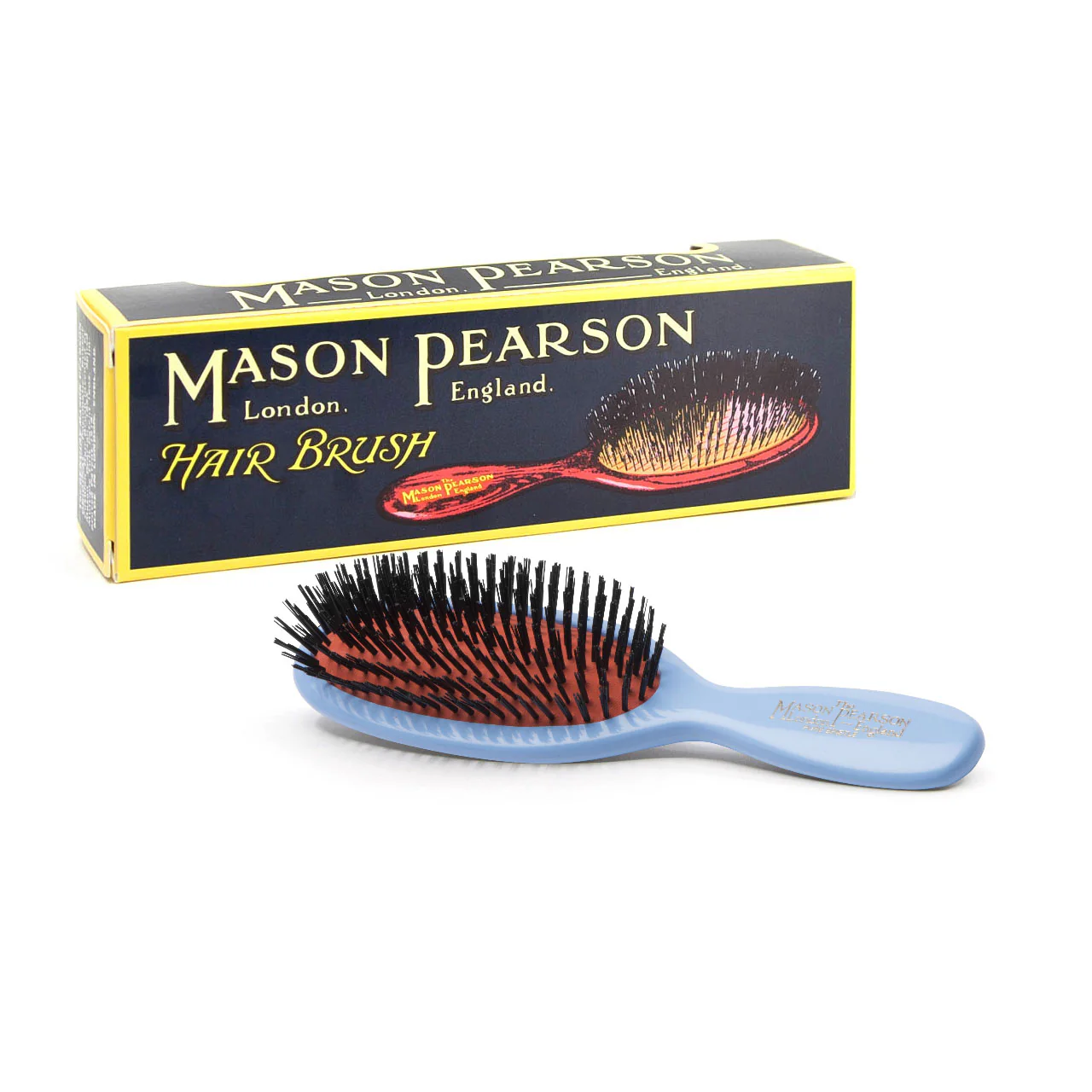 Pocket Pure Bristle Blue Hairbrush B4 - Image 2