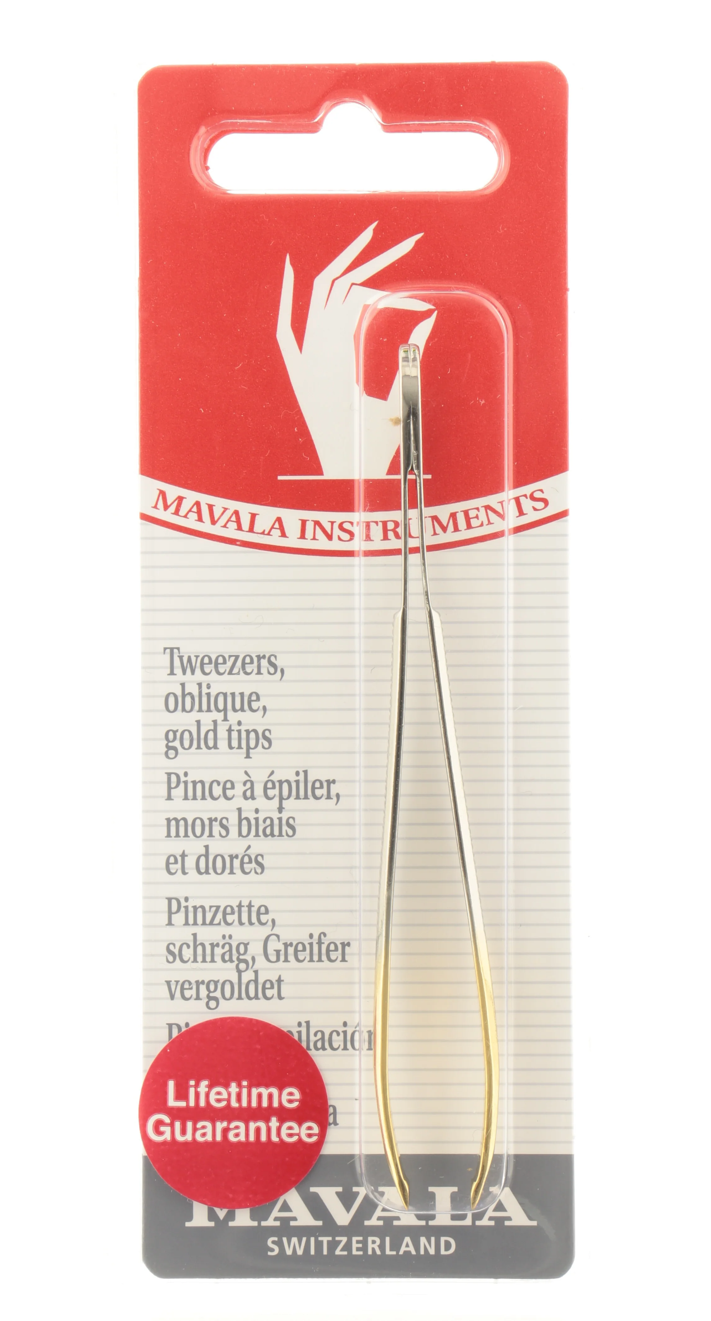 Tweezer Oblique Gold Tip