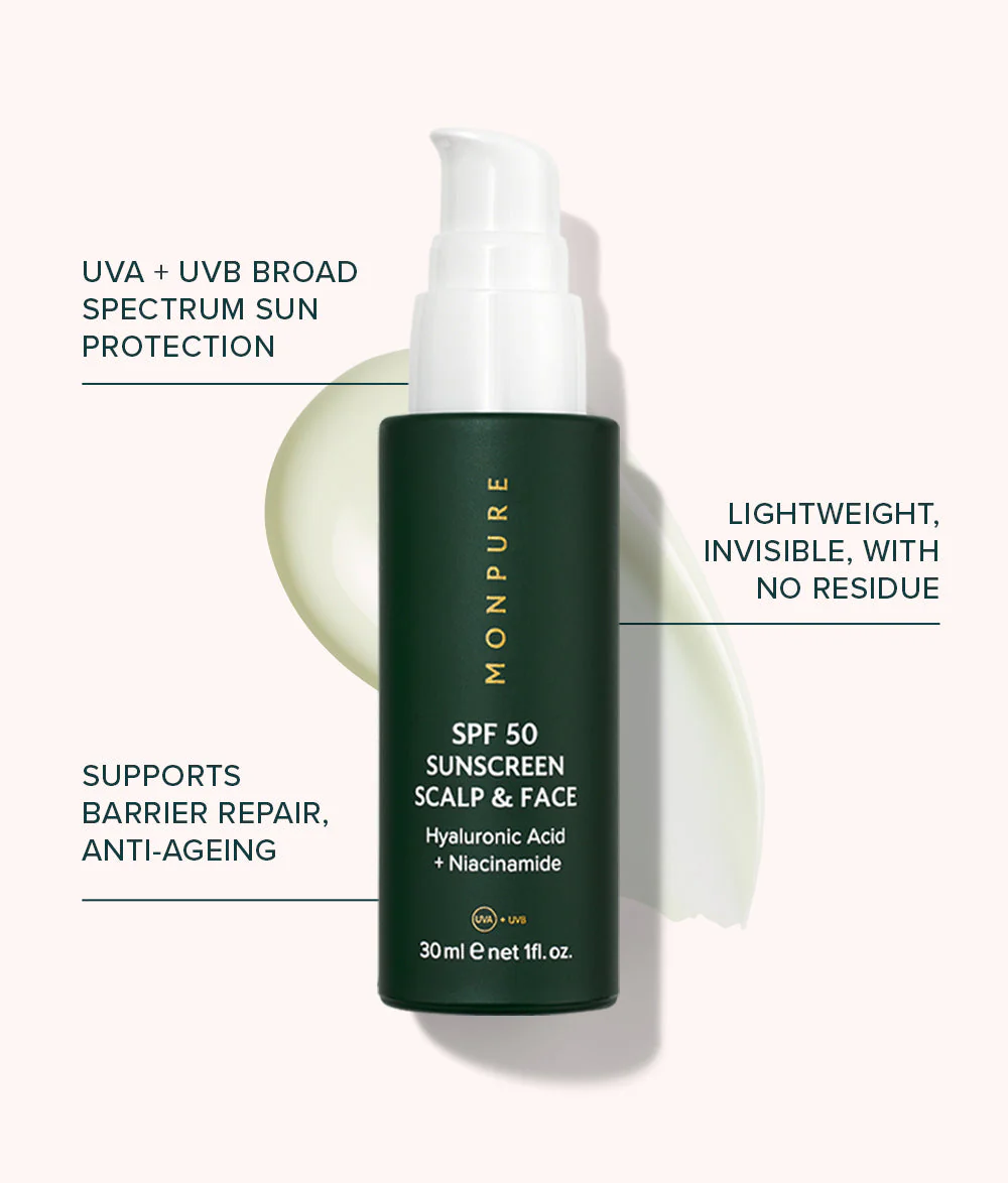 SPF 50 Scalp & Face Sunscreen 30ml - Image 3