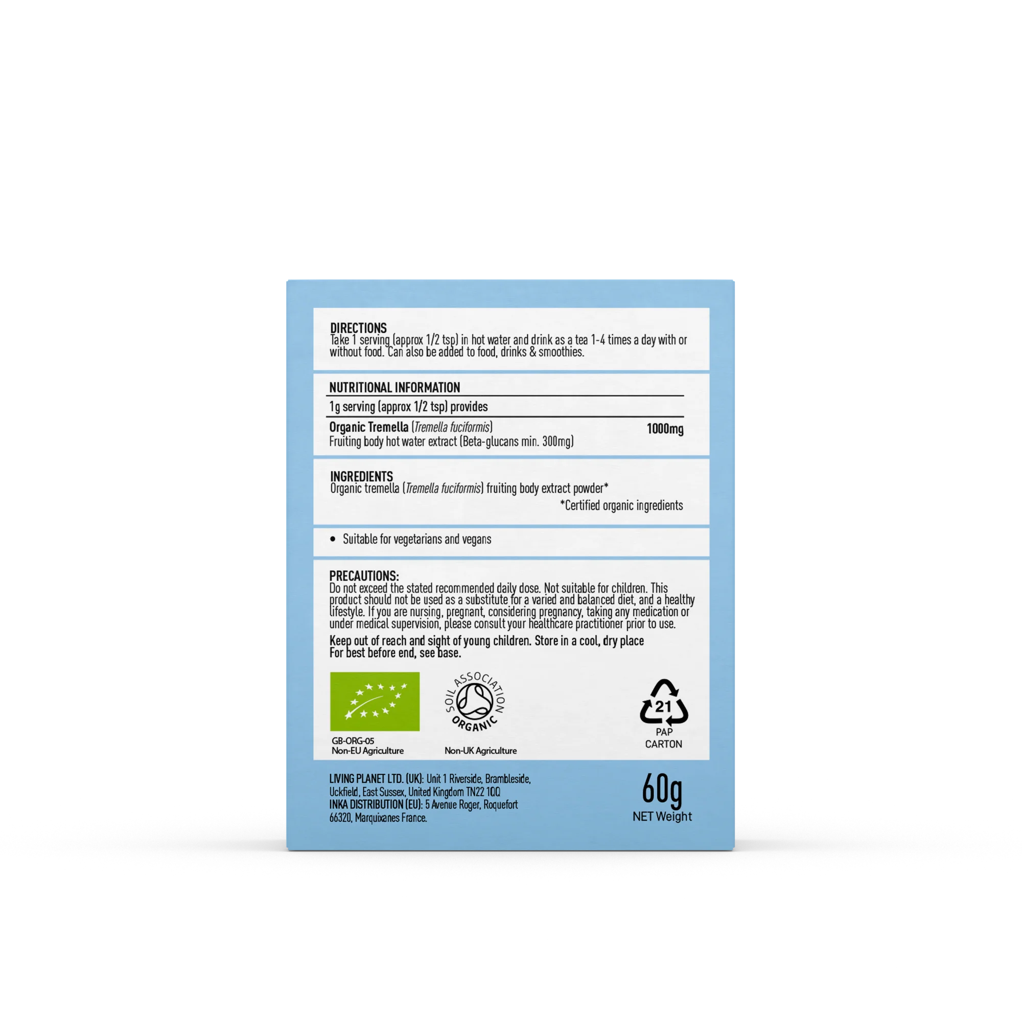 Tremella Pure Grade Extract 60g - Image 2