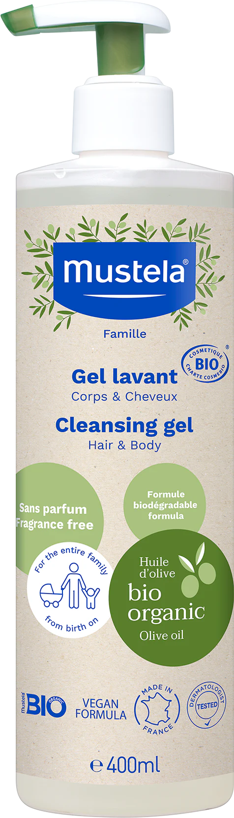 Bio Organic Cleansing Gel For Hair & Body 400ml