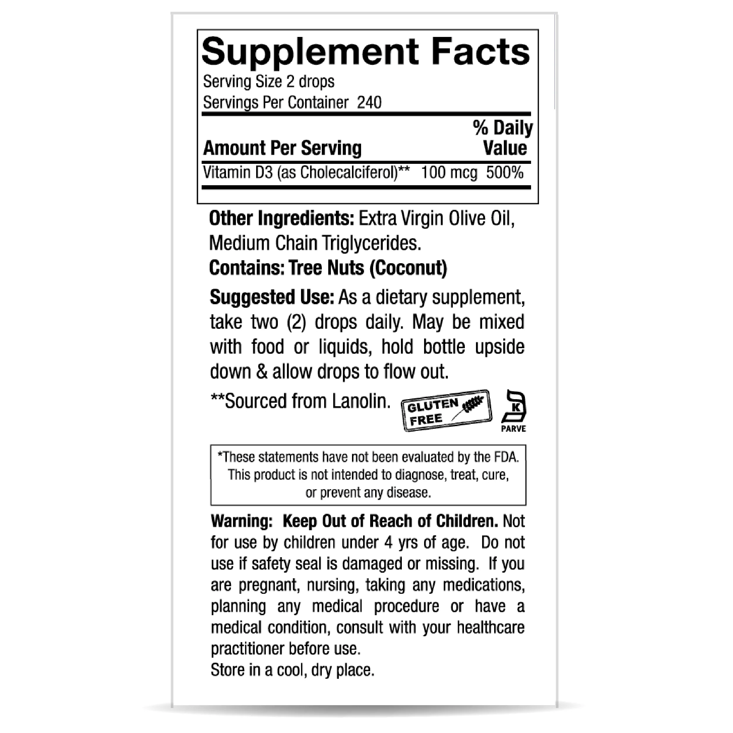 Liquid Vitamin D3 Drops 15ml - Image 5